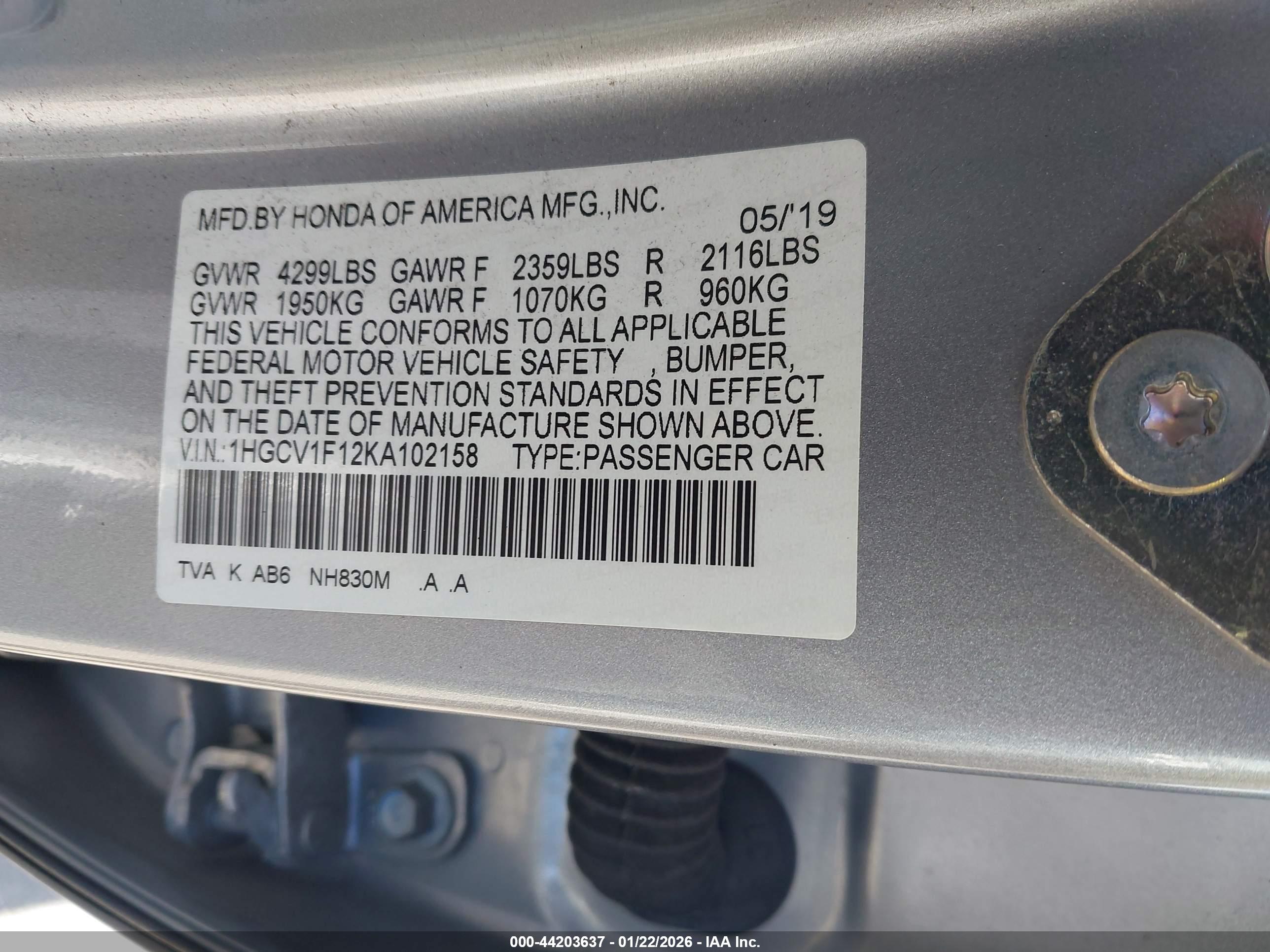 HONDA ACCORD image 9