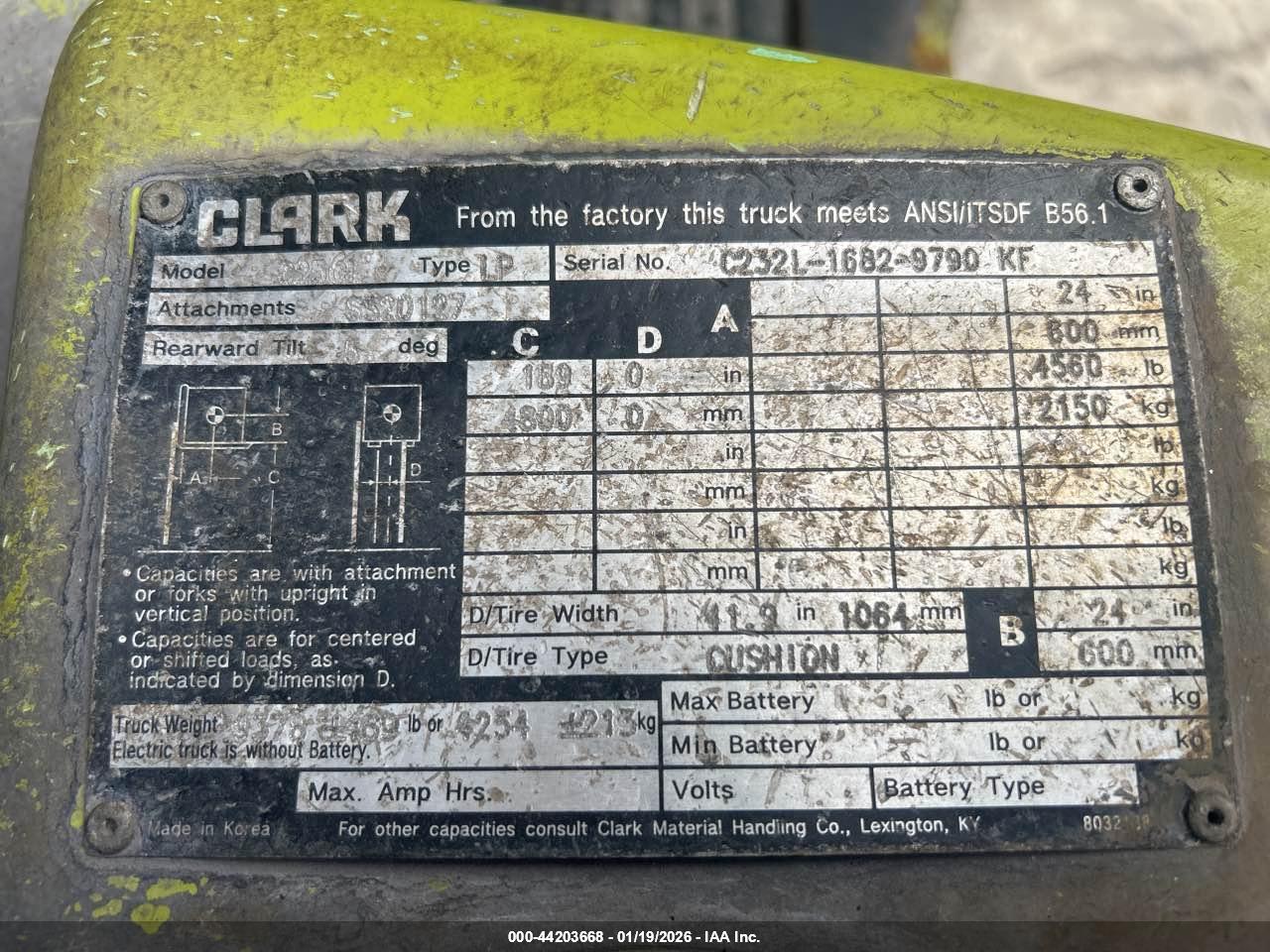 CLARK FORKLIFT image 9
