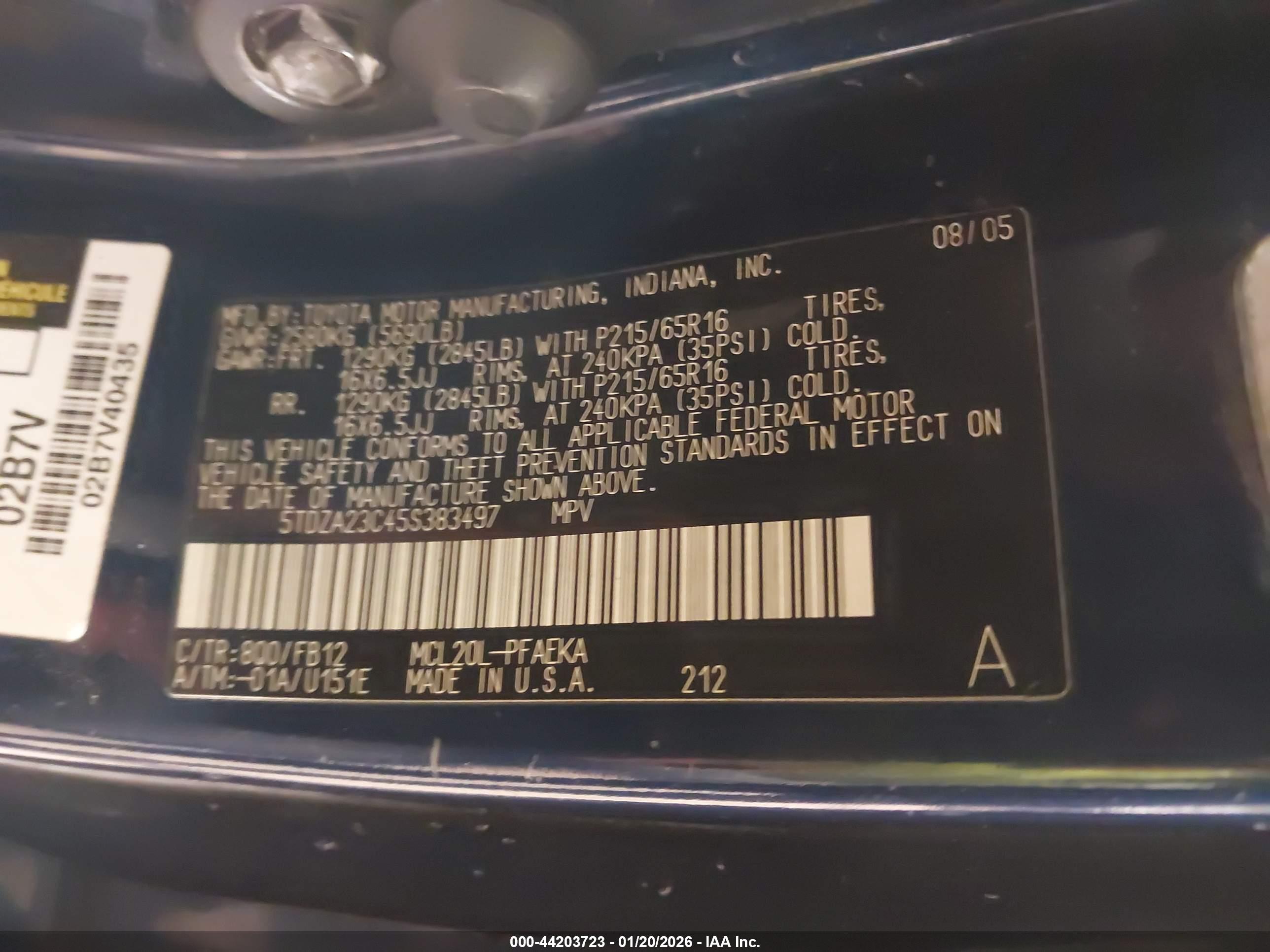 TOYOTA SIENNA image 9