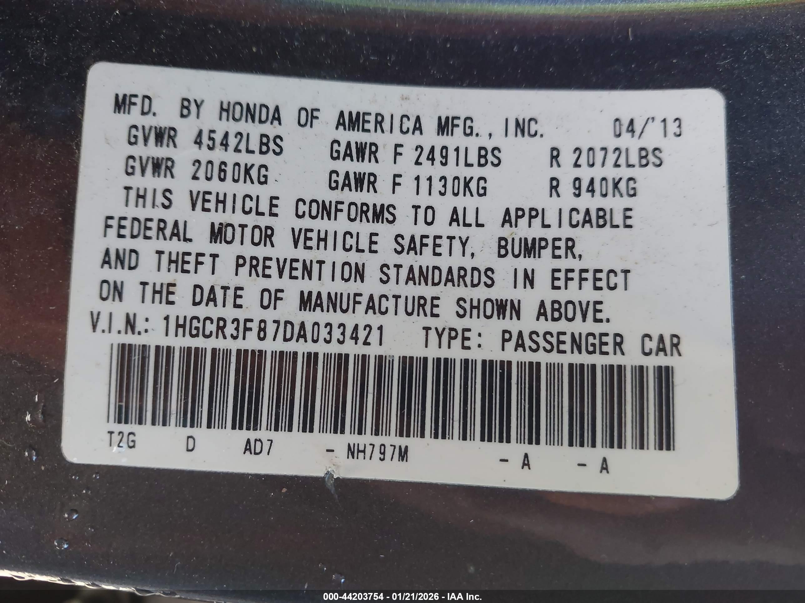 HONDA ACCORD image 9
