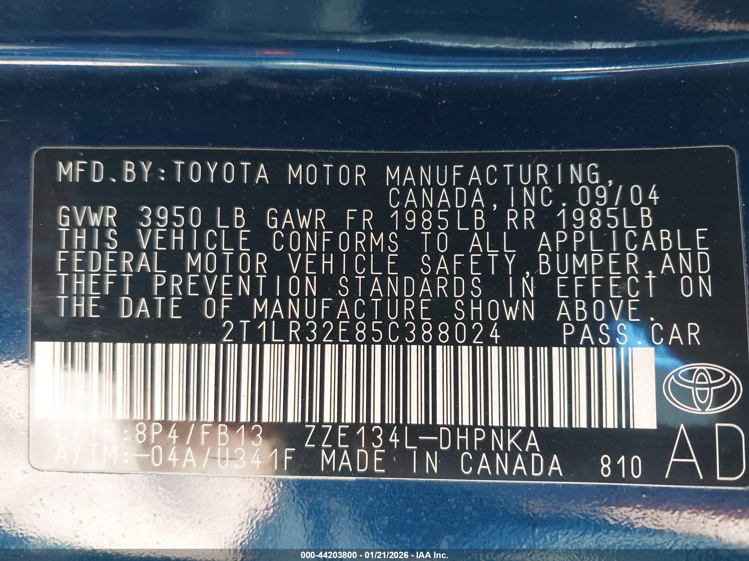 TOYOTA MATRIX image 9