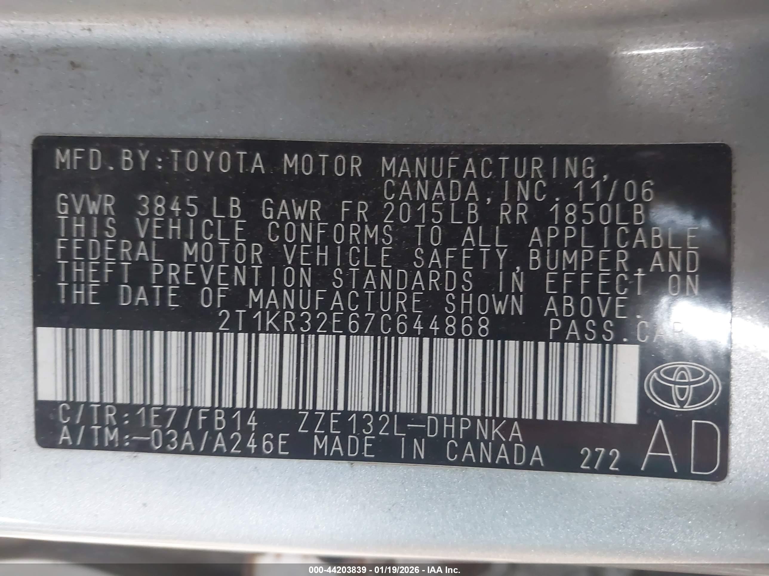TOYOTA MATRIX image 9