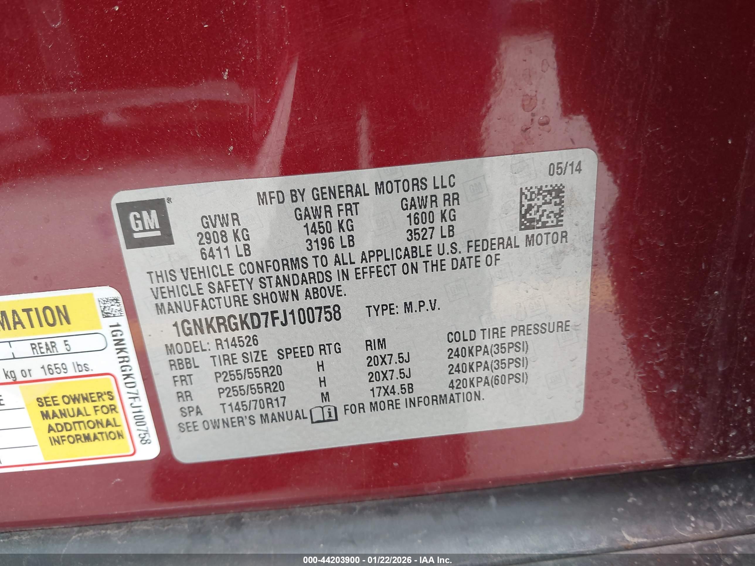 CHEVROLET TRAVERSE image 9