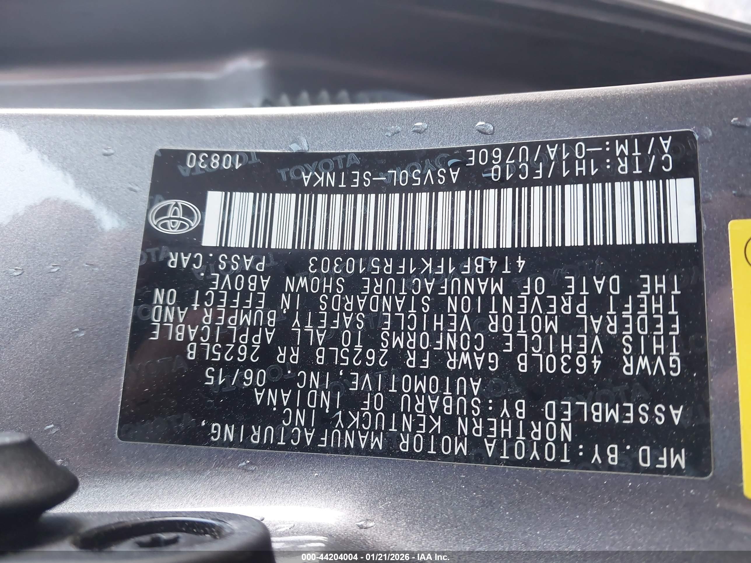 TOYOTA CAMRY image 9