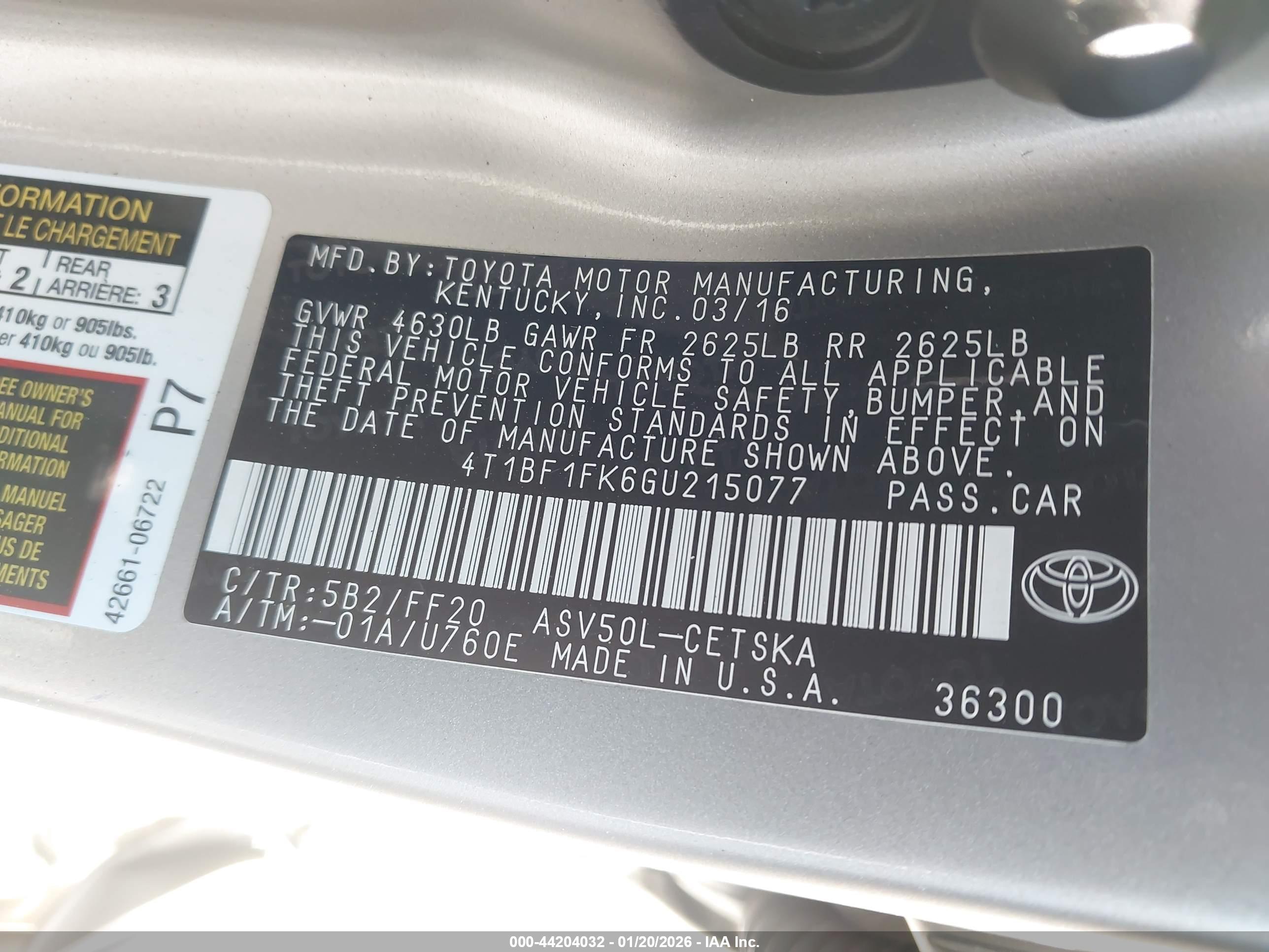 TOYOTA CAMRY image 9