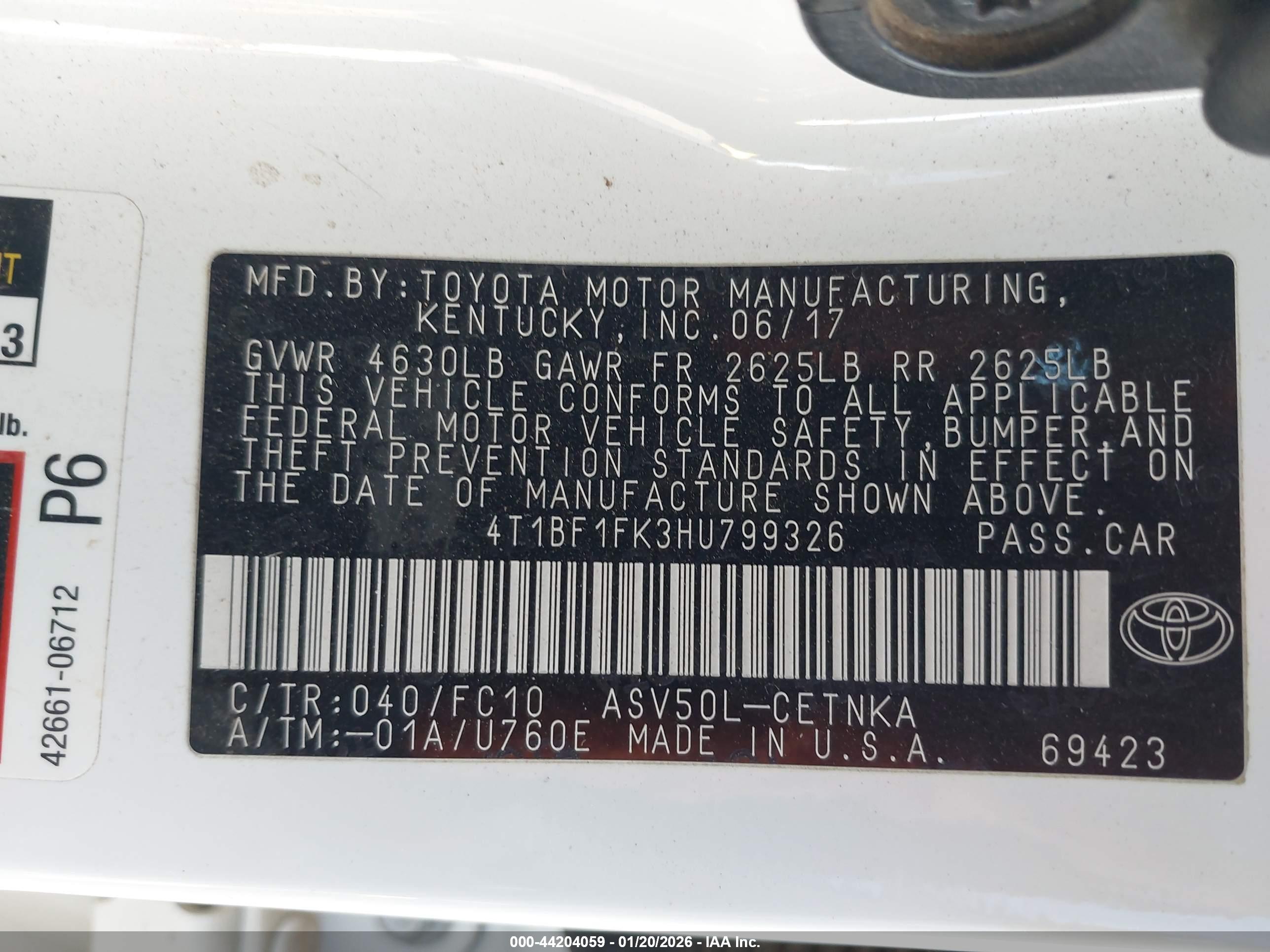 TOYOTA CAMRY image 9