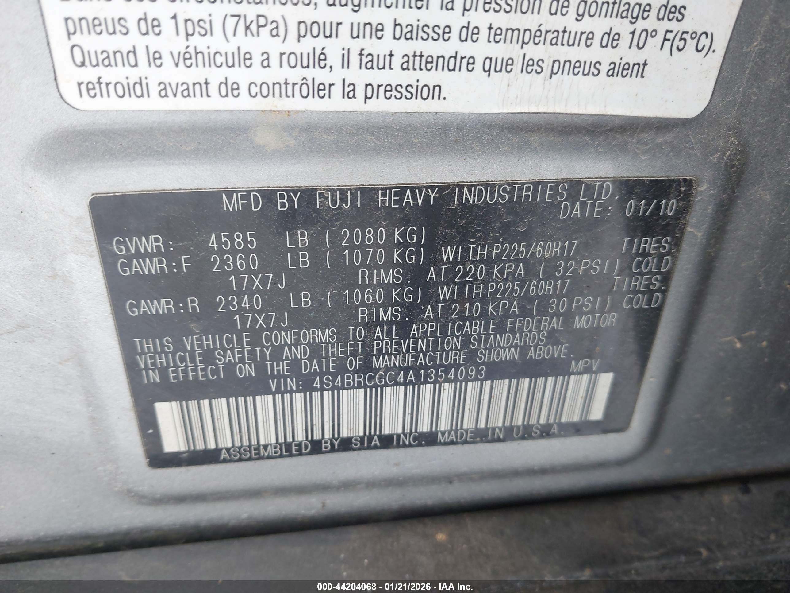 SUBARU OUTBACK image 9