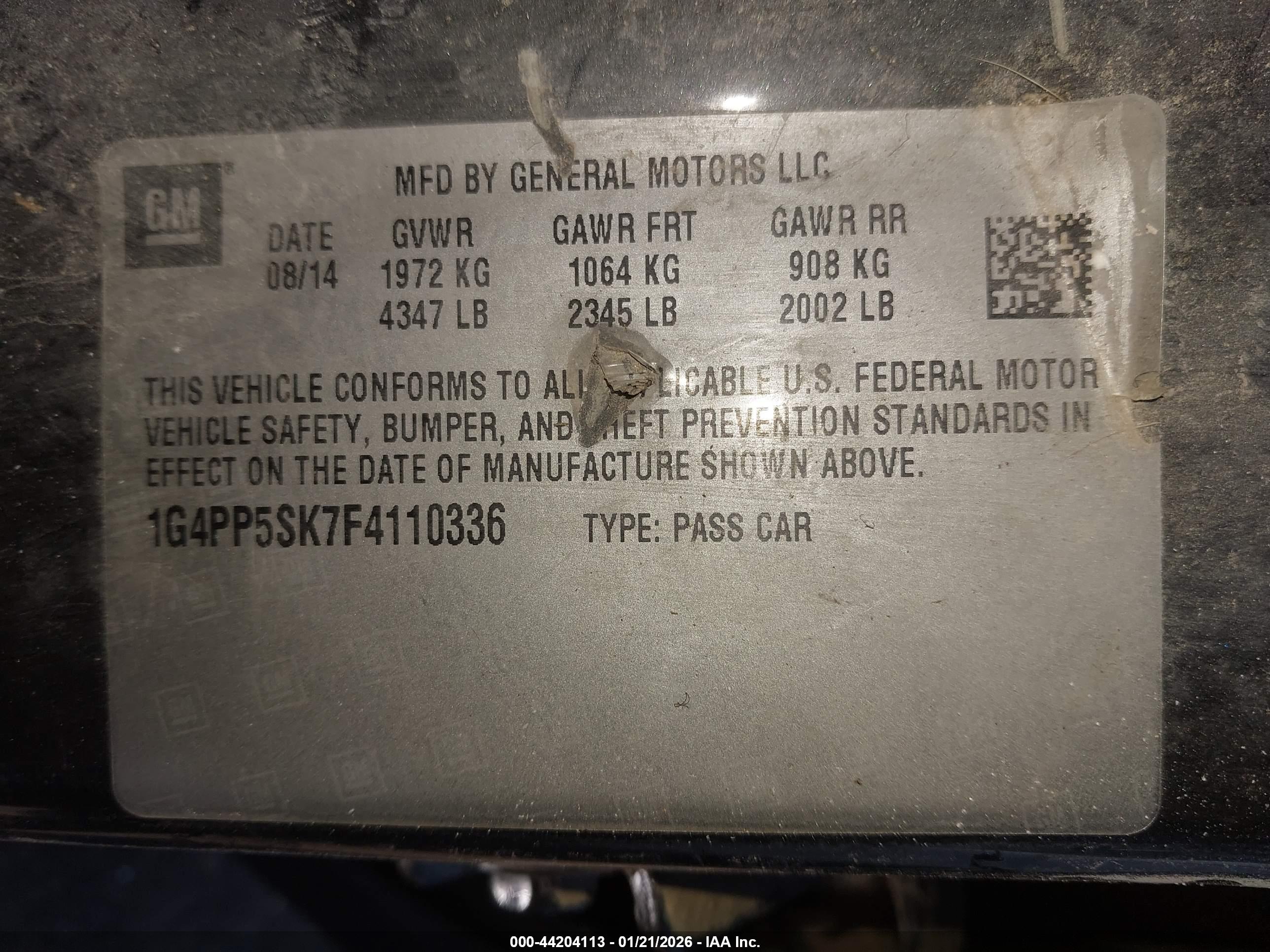 BUICK VERANO image 9