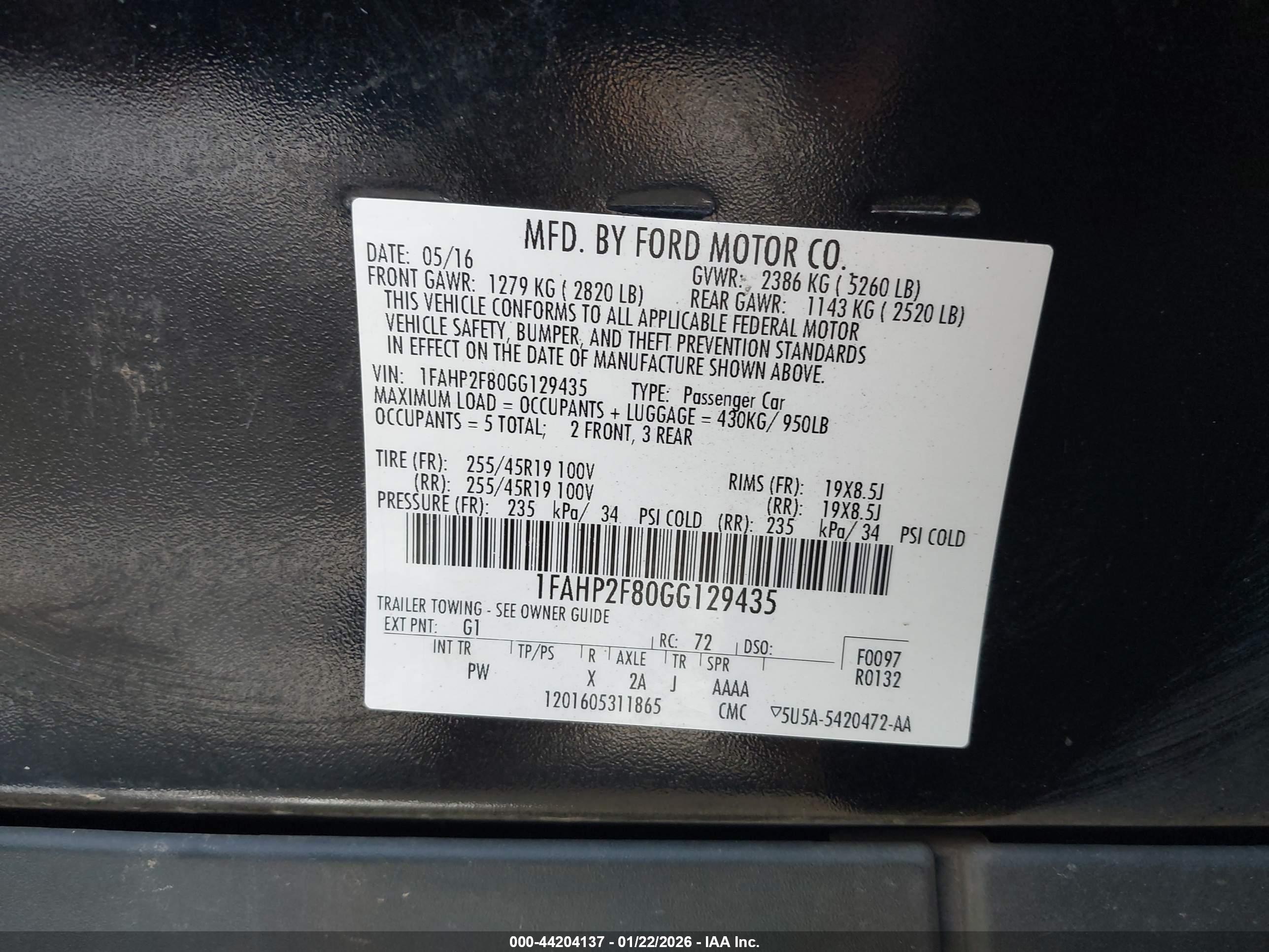 FORD TAURUS image 9