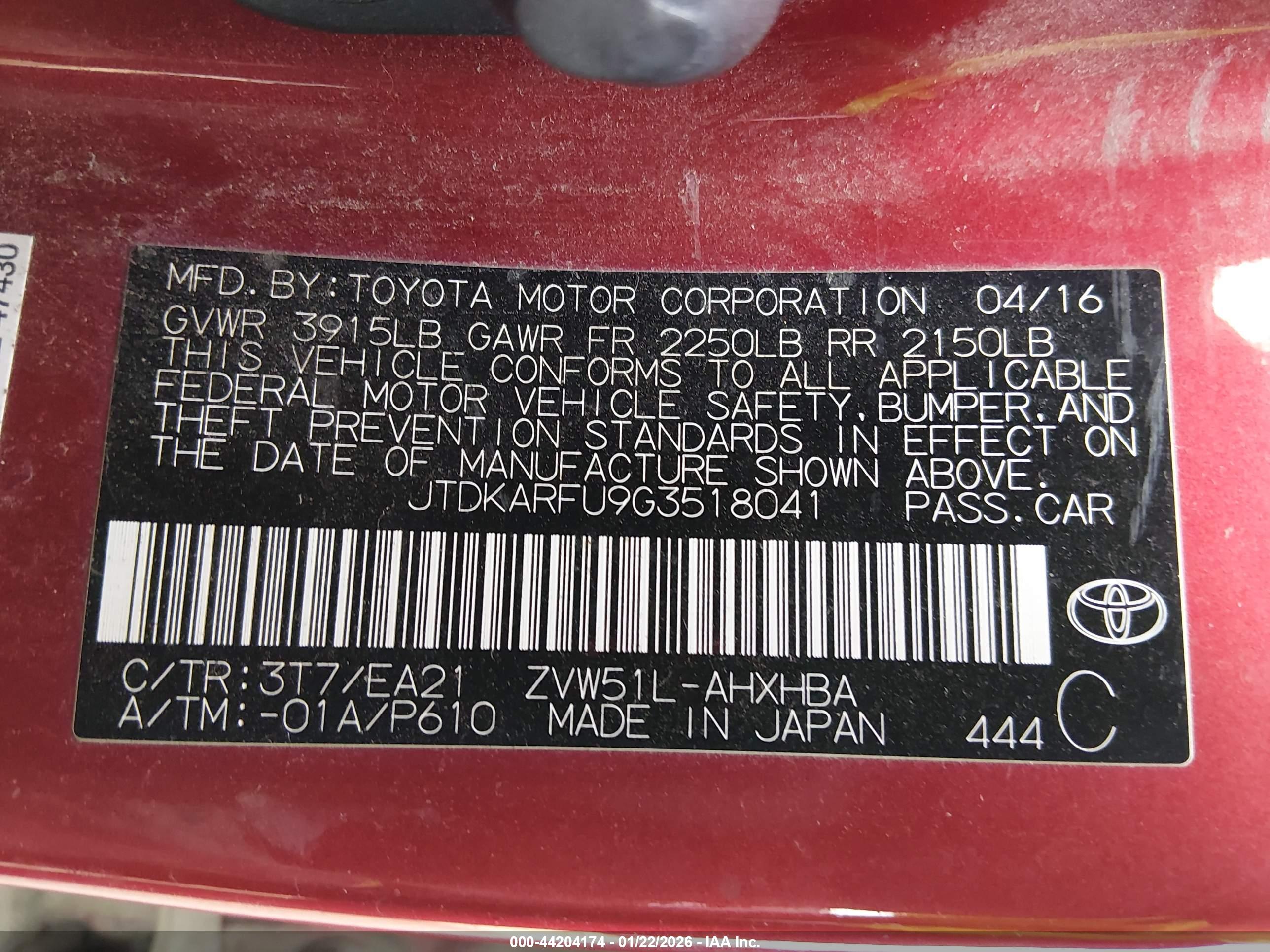 TOYOTA PRIUS image 9