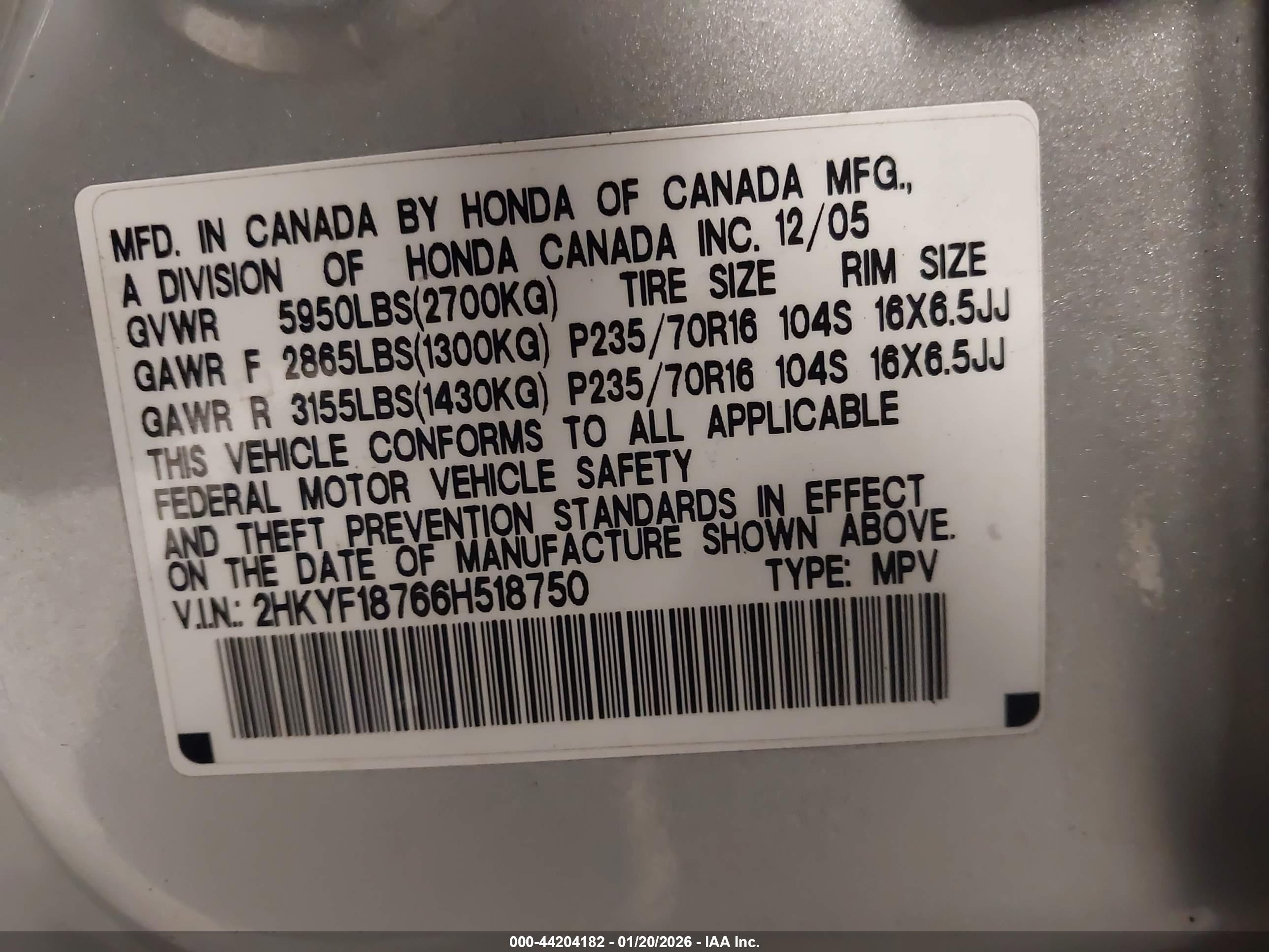 HONDA PILOT image 9