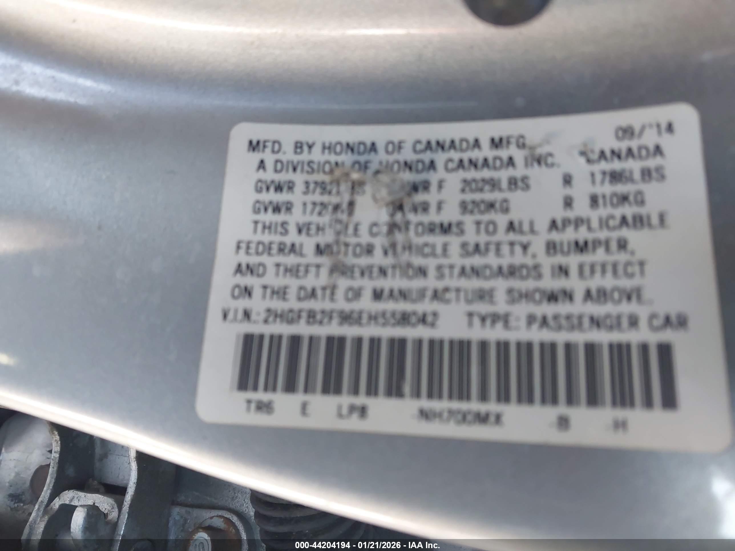 HONDA CIVIC image 9
