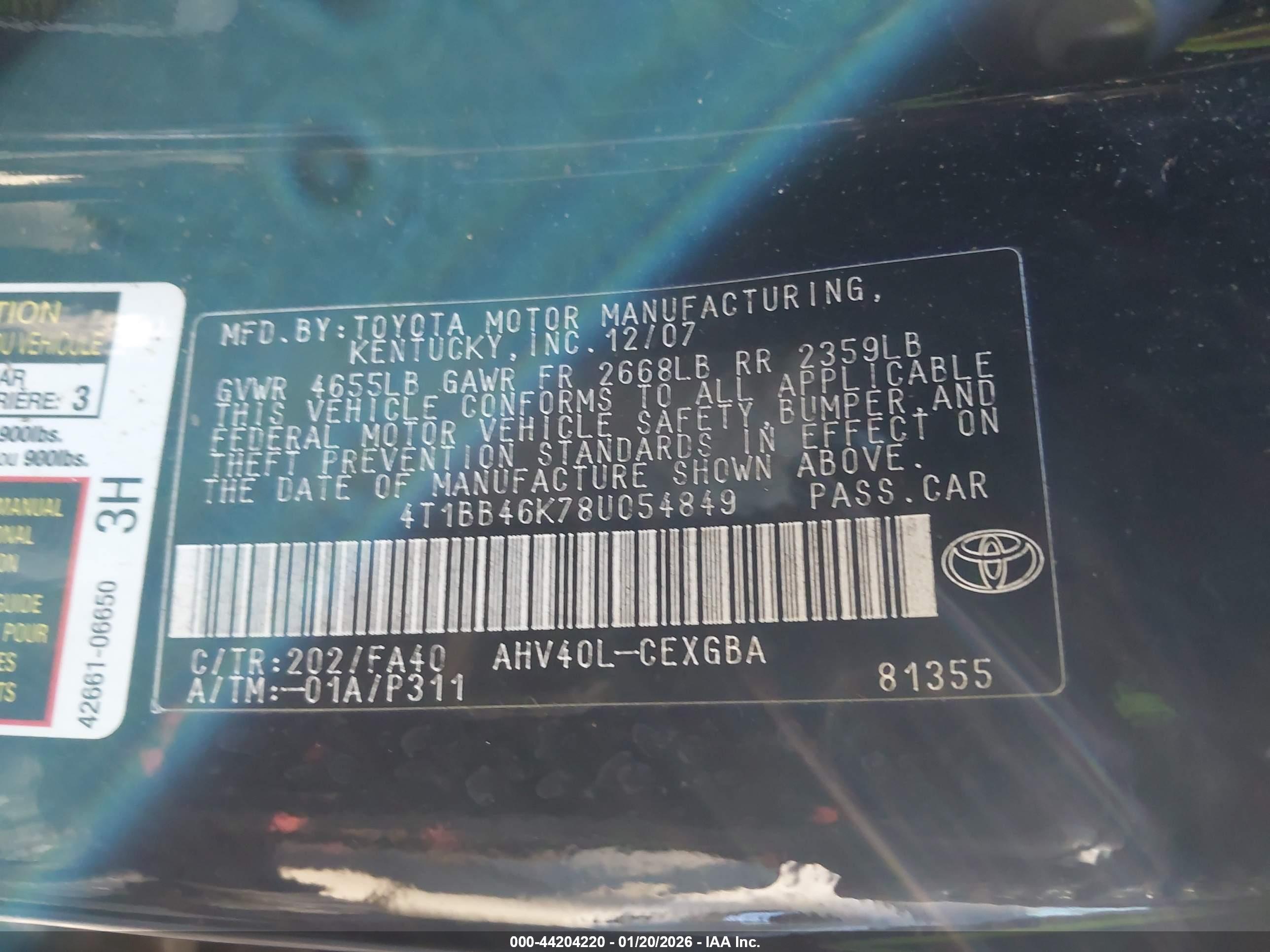 TOYOTA CAMRY image 9