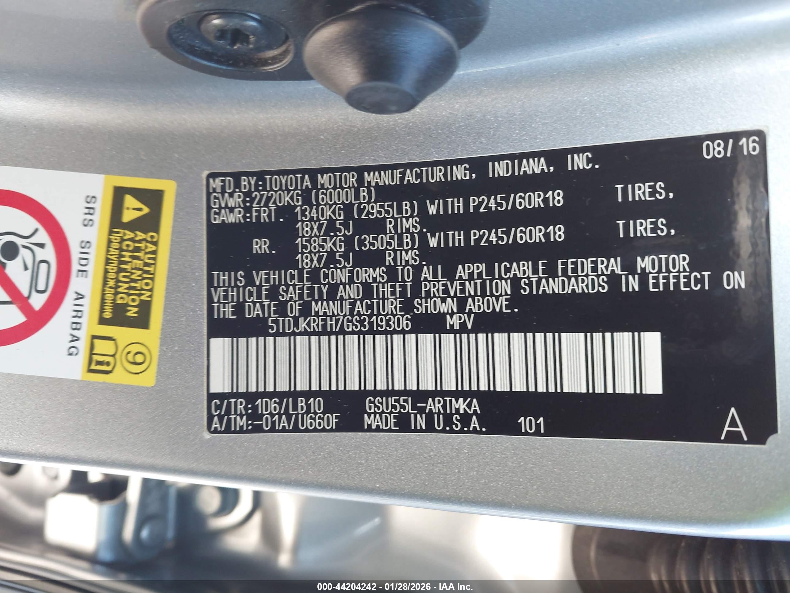 TOYOTA HIGHLANDER image 9