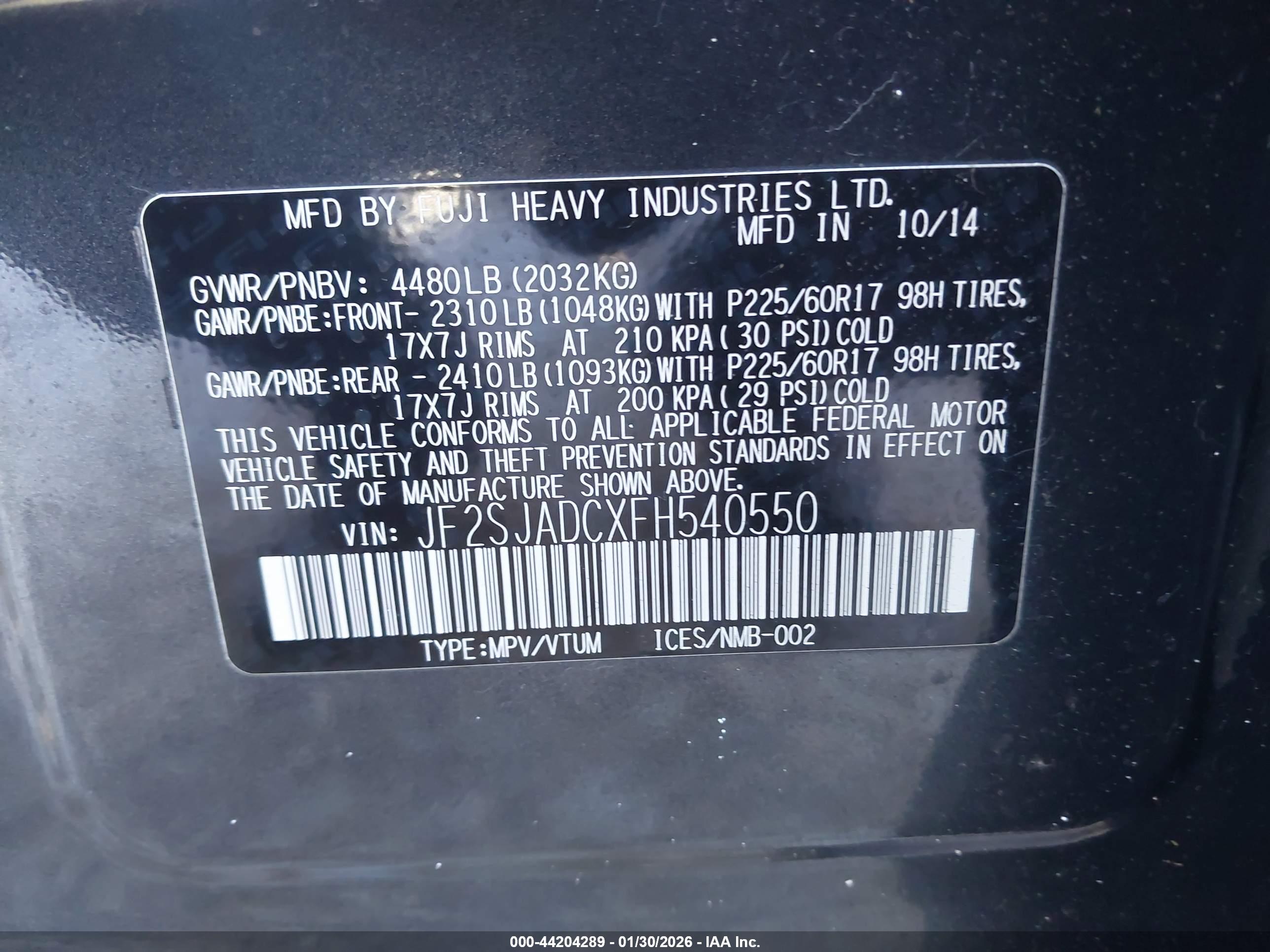 SUBARU FORESTER image 9