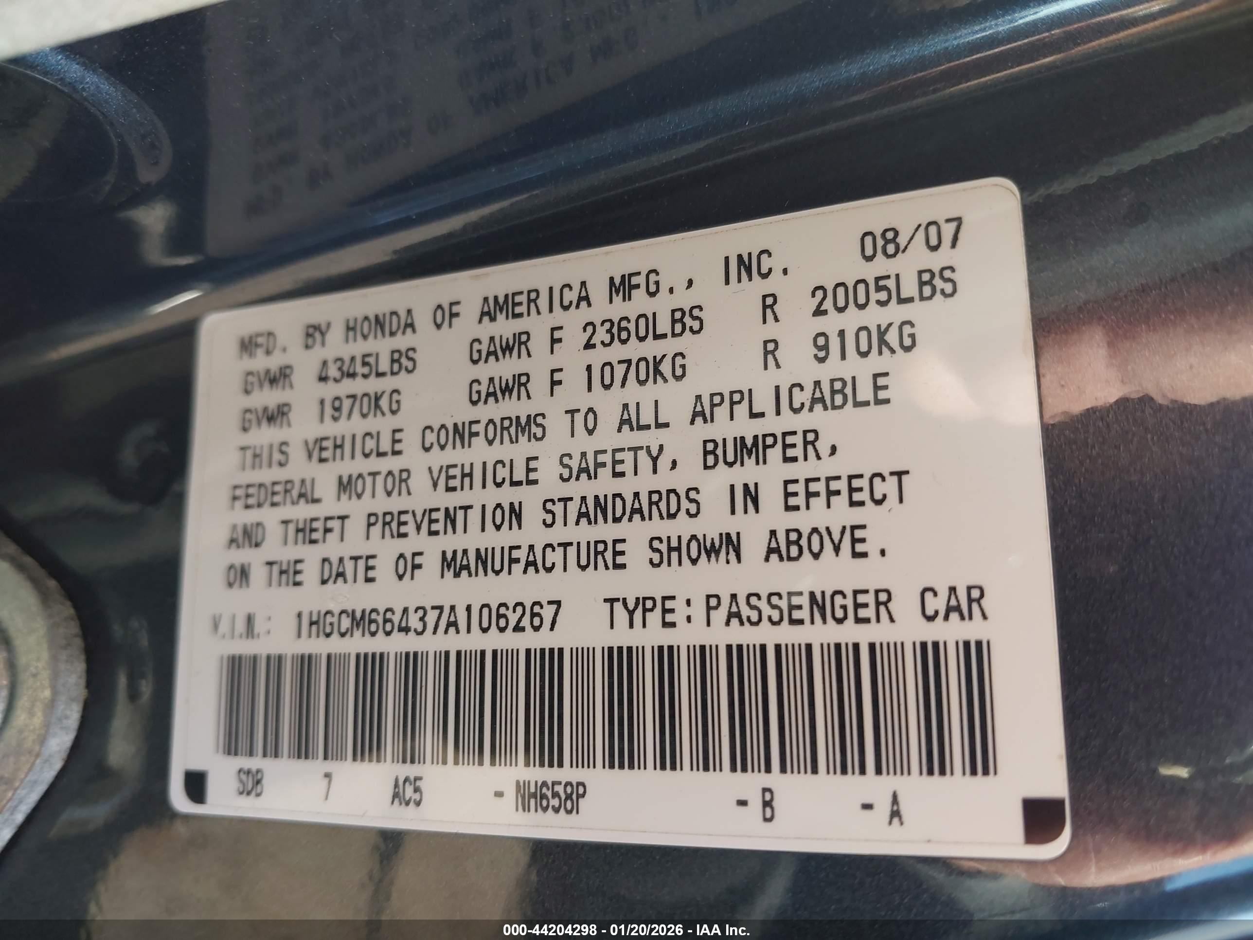 HONDA ACCORD image 9