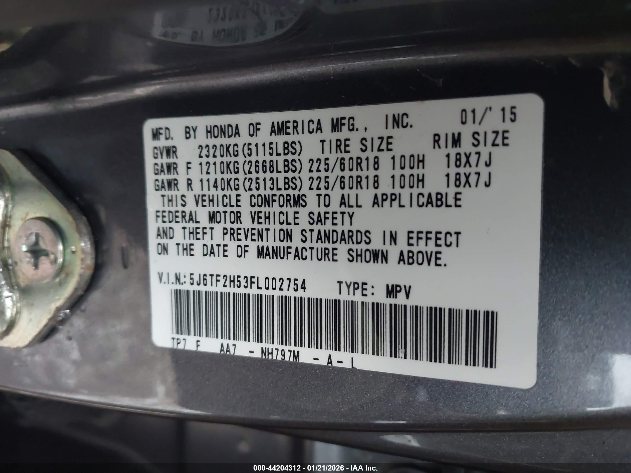 HONDA CROSSTOUR image 9