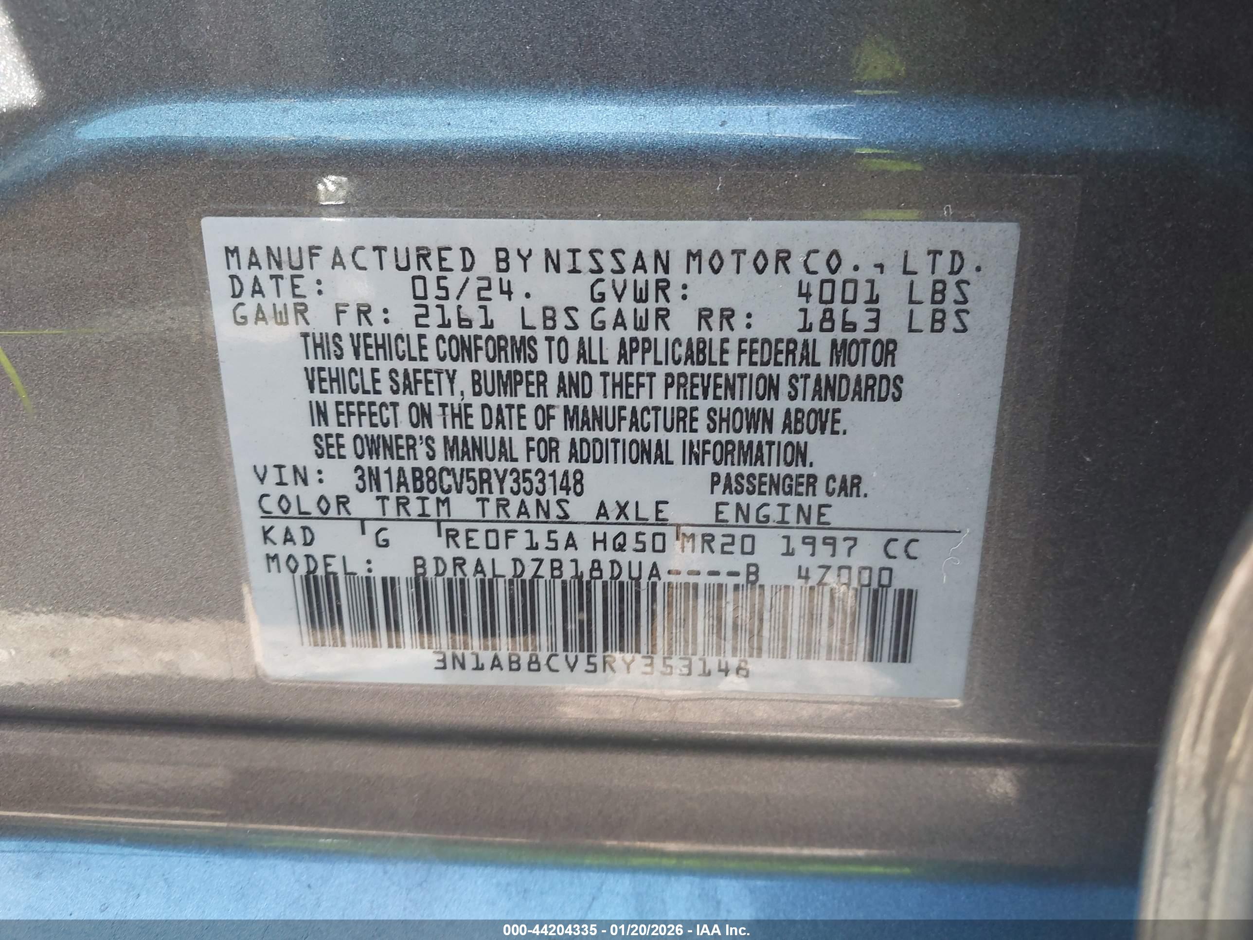 NISSAN SENTRA image 9