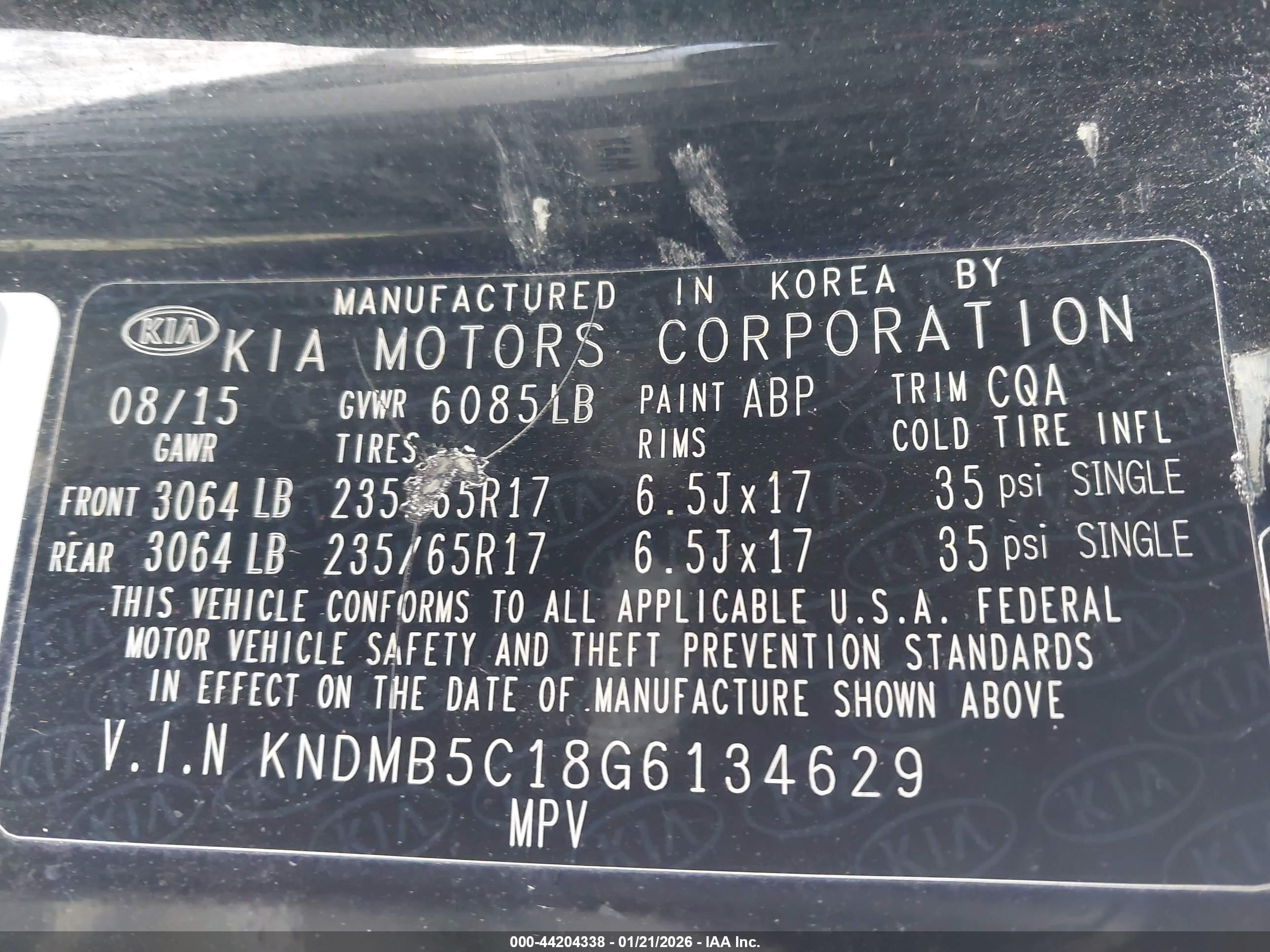 KIA SEDONA image 9
