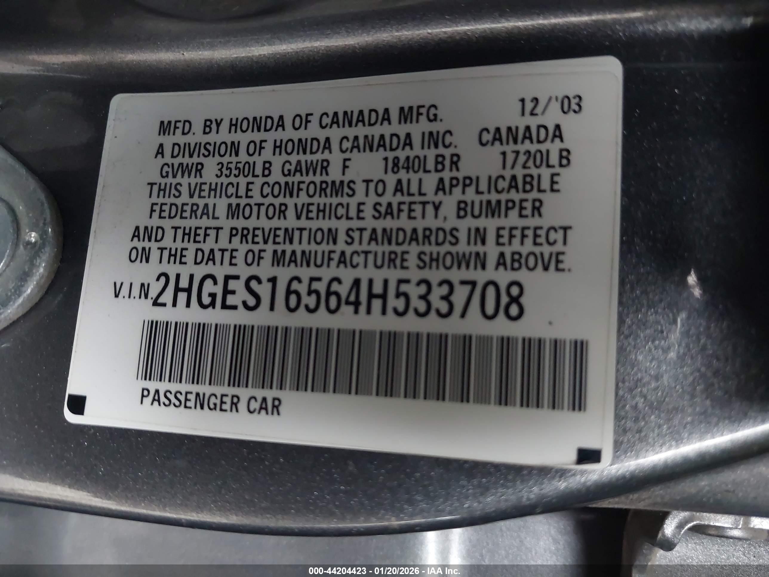 HONDA CIVIC image 9