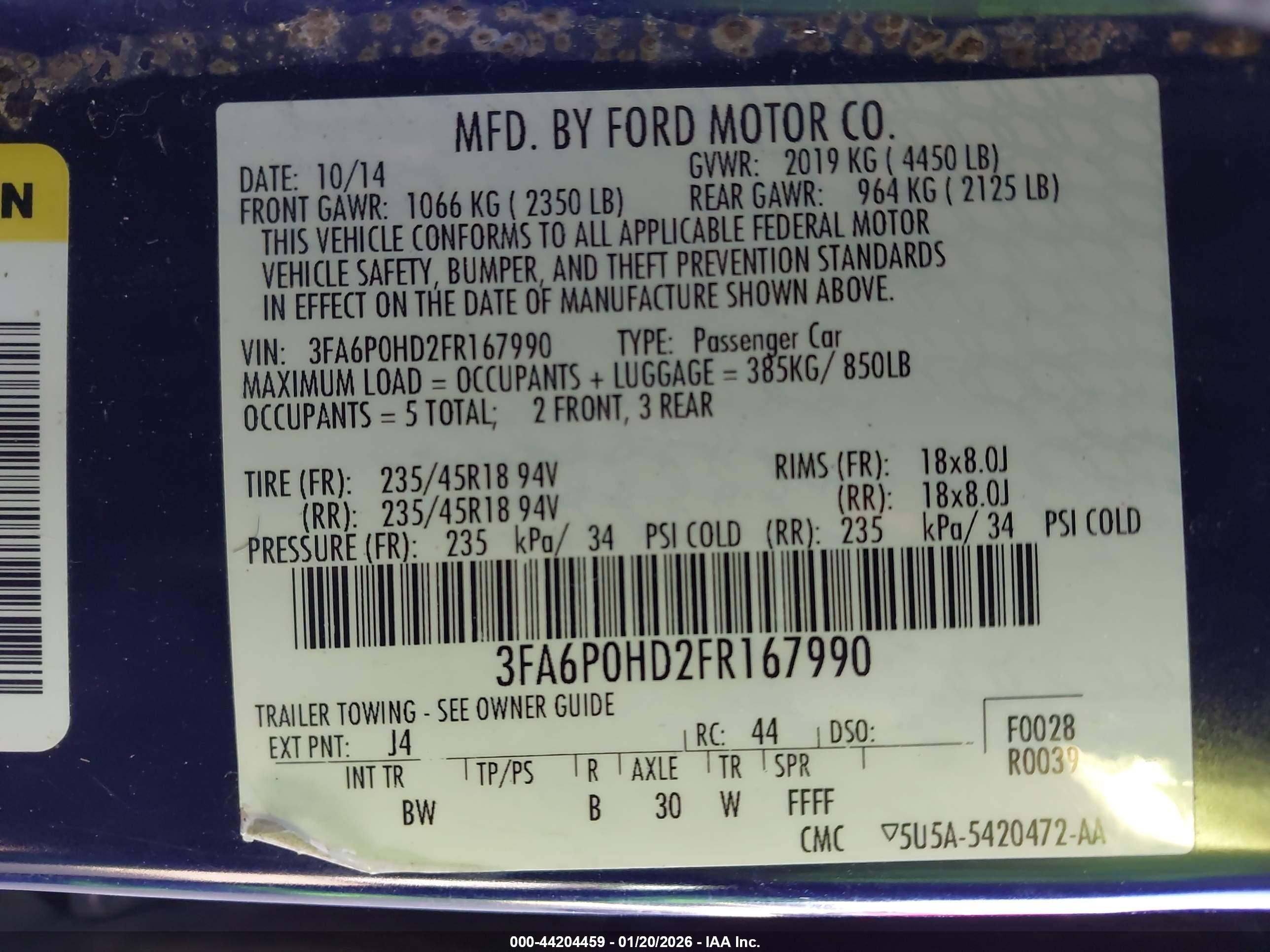 FORD FUSION image 9