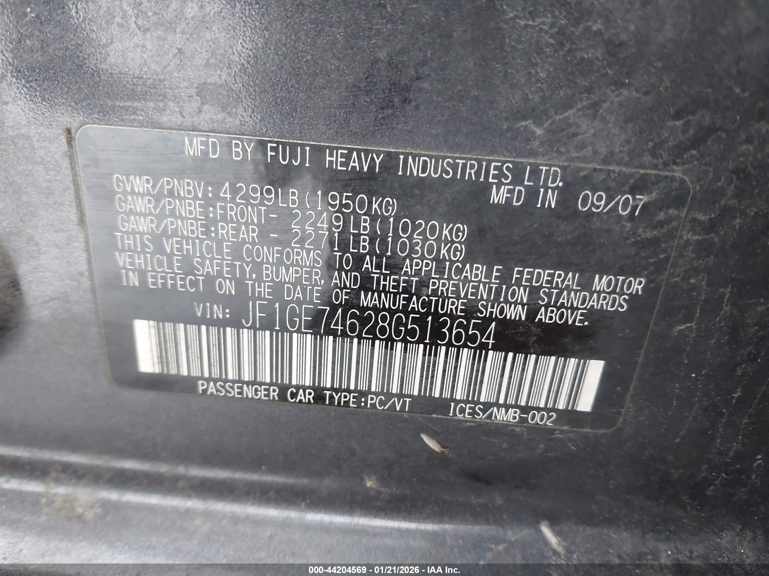 SUBARU IMPREZA image 9