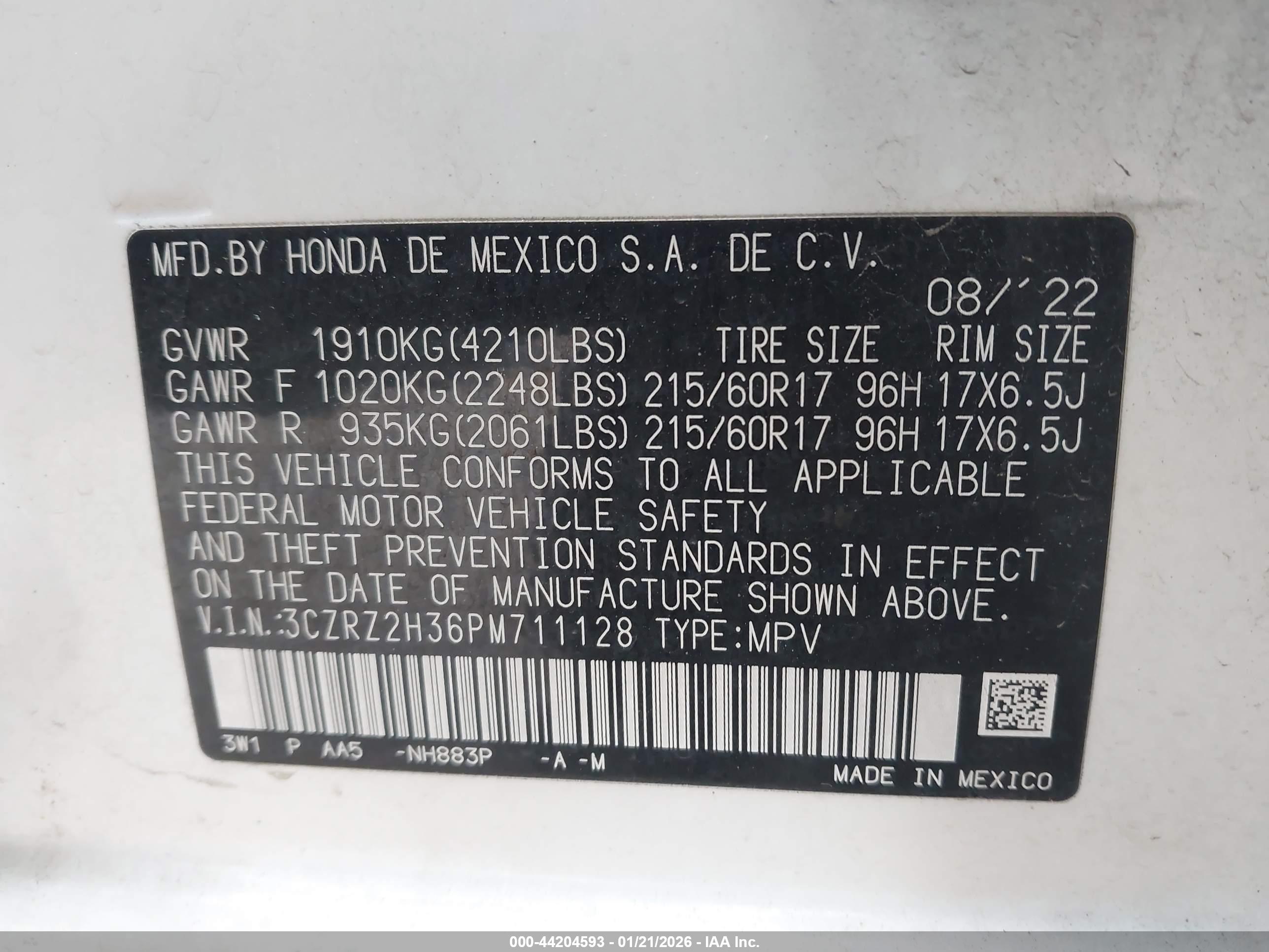 HONDA HR-V image 9