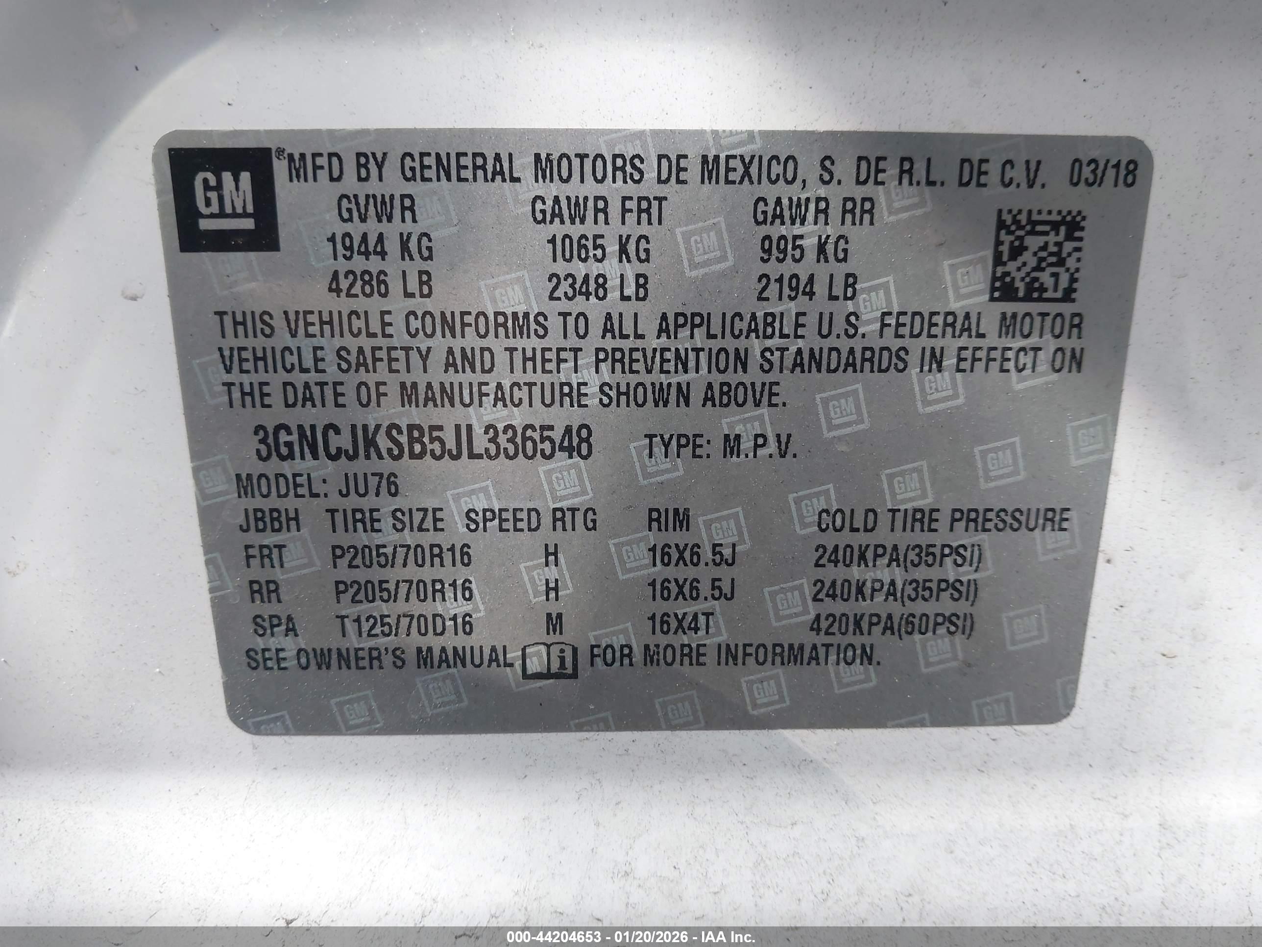 CHEVROLET TRAX image 9