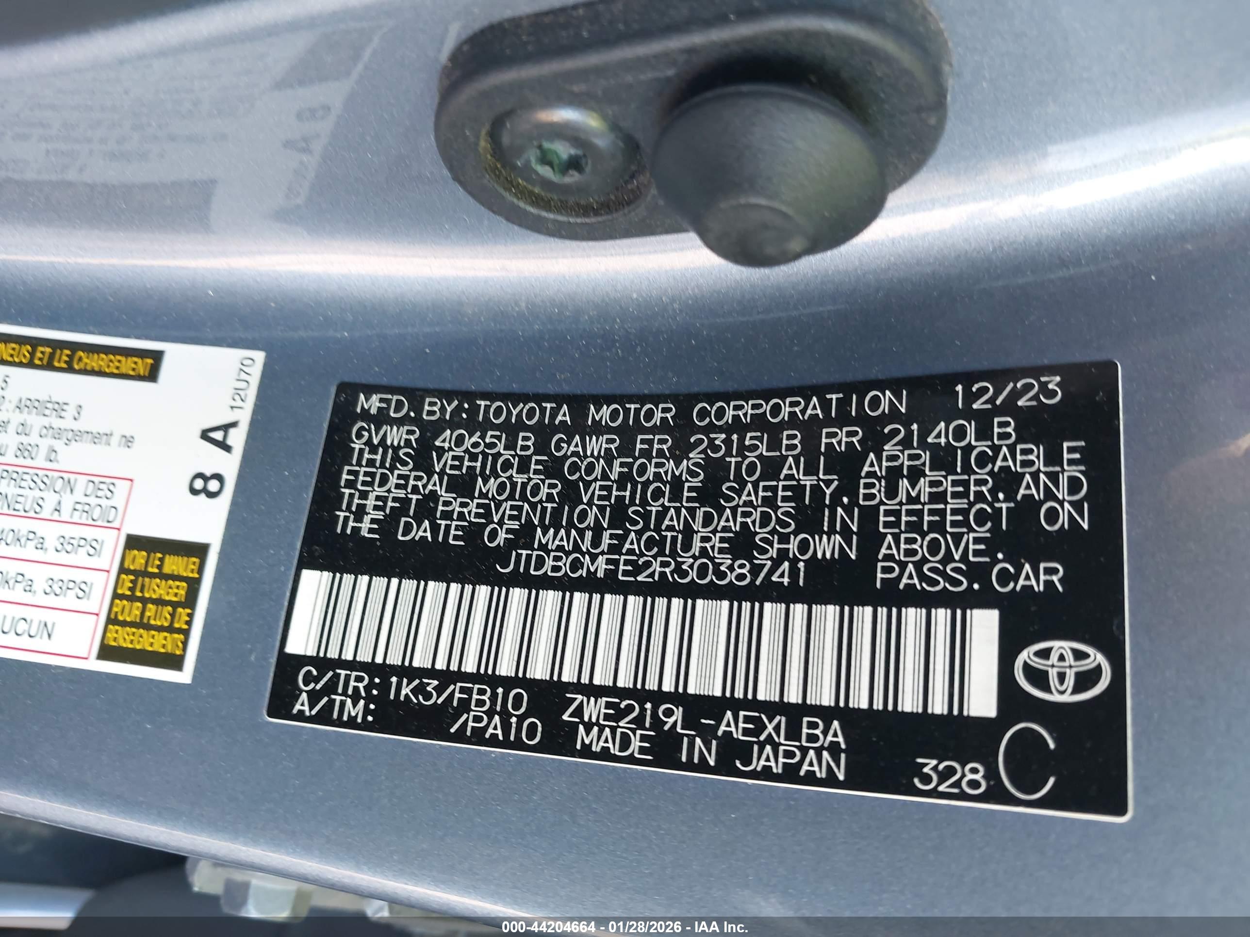 TOYOTA COROLLA image 9