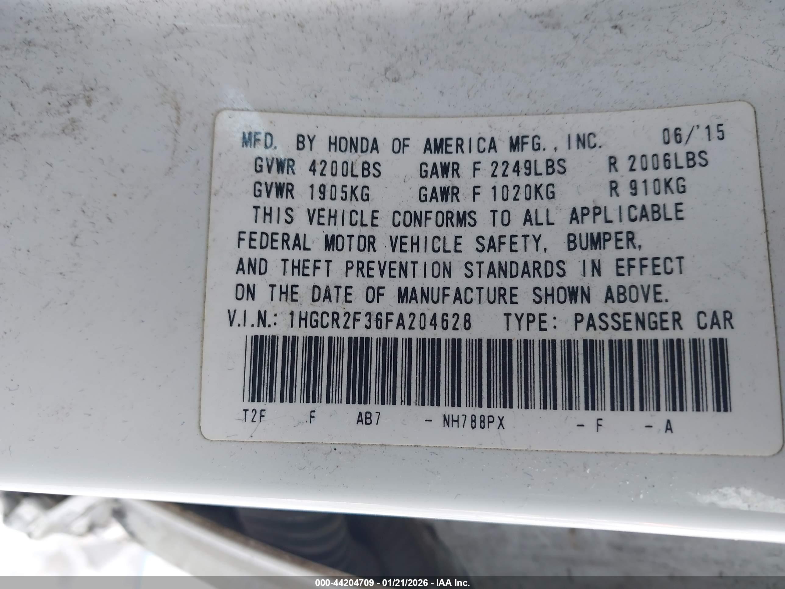 HONDA ACCORD image 9