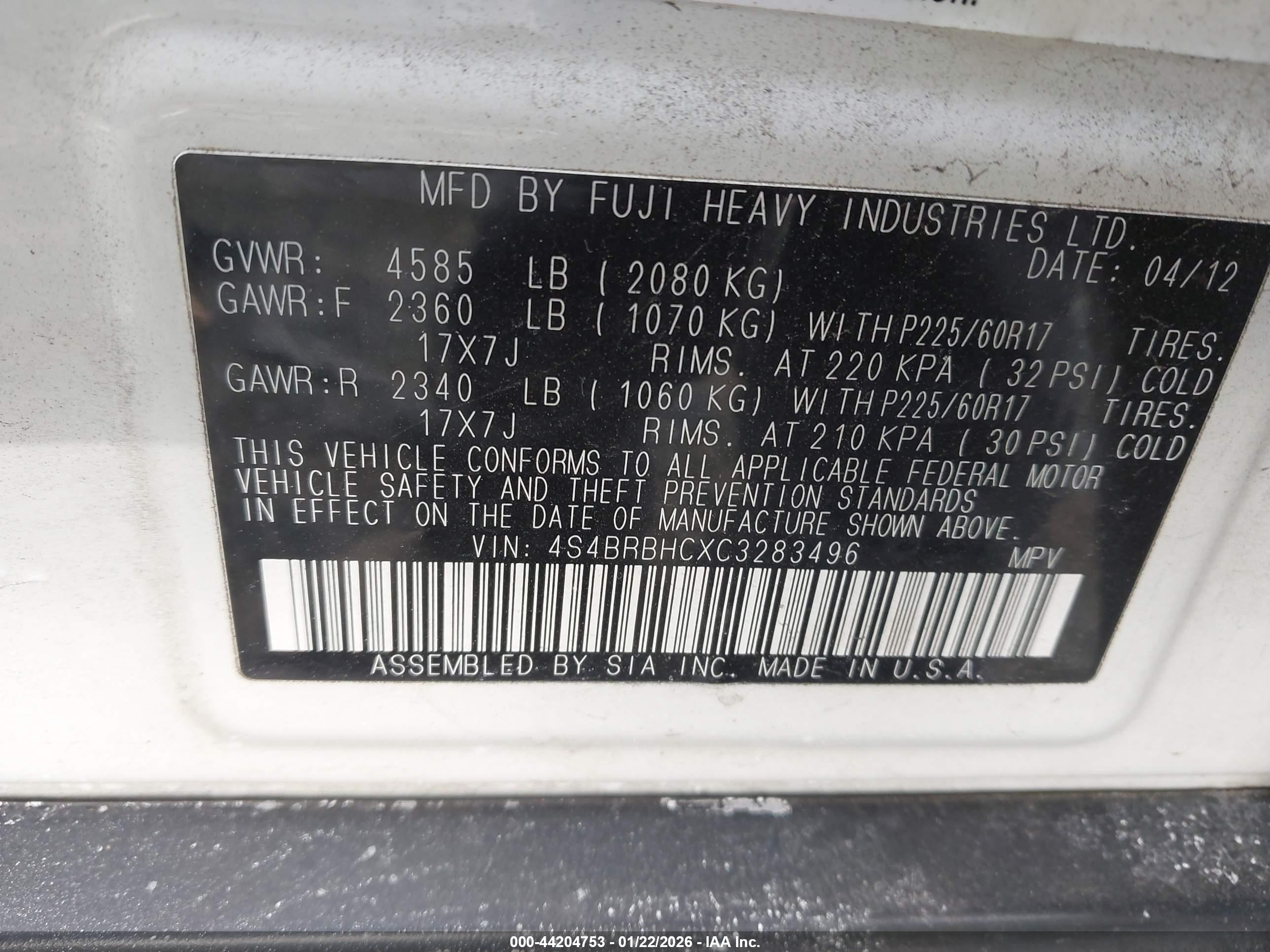 SUBARU OUTBACK image 9