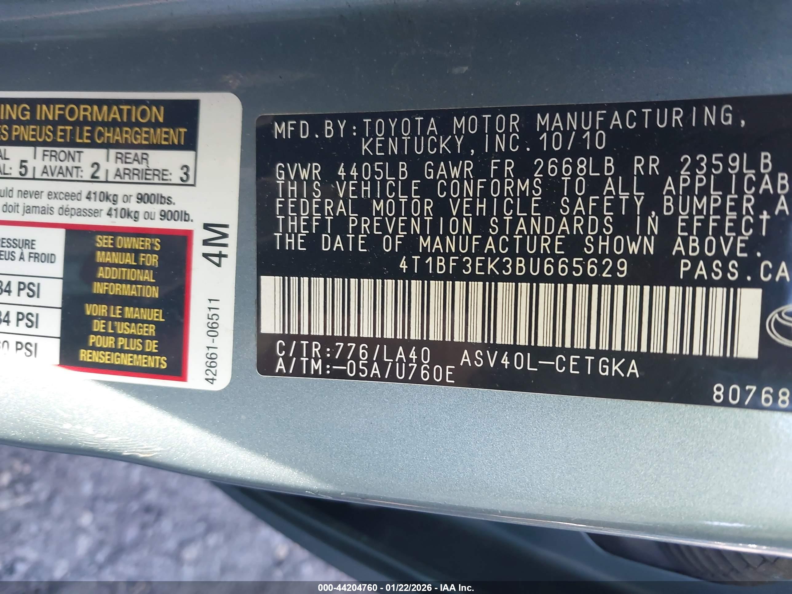 TOYOTA CAMRY image 9