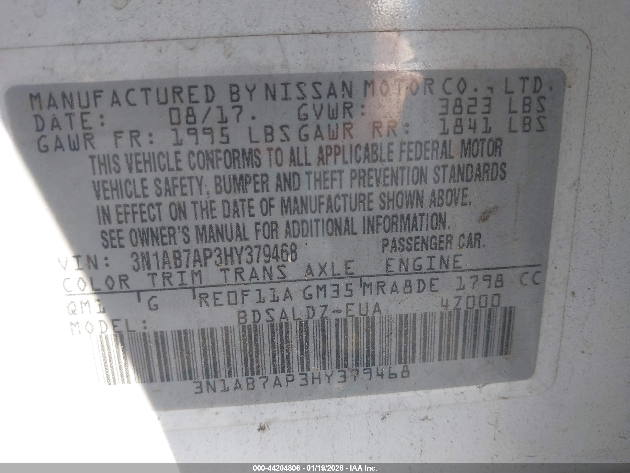 NISSAN SENTRA image 9