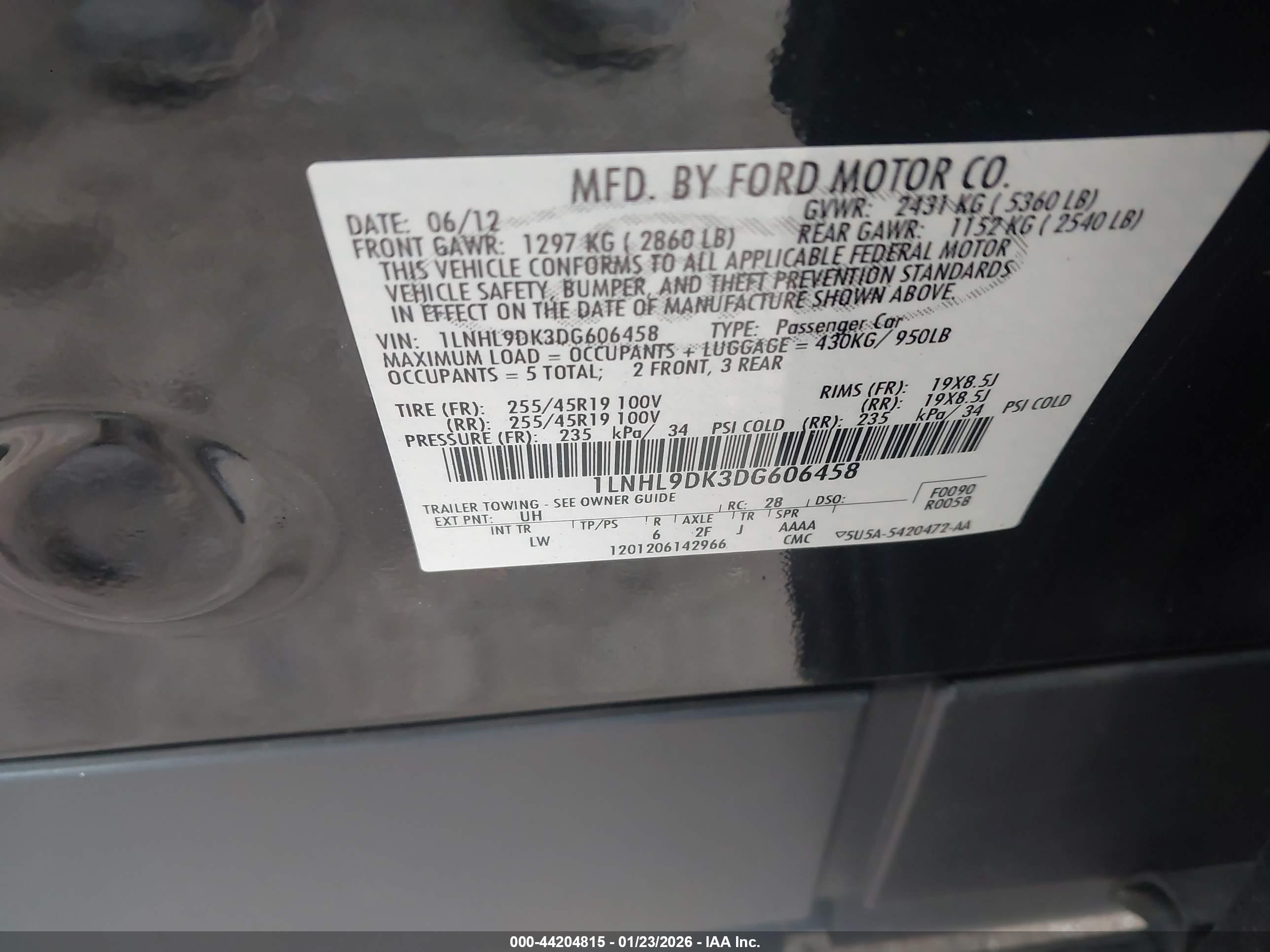 LINCOLN MKS image 9