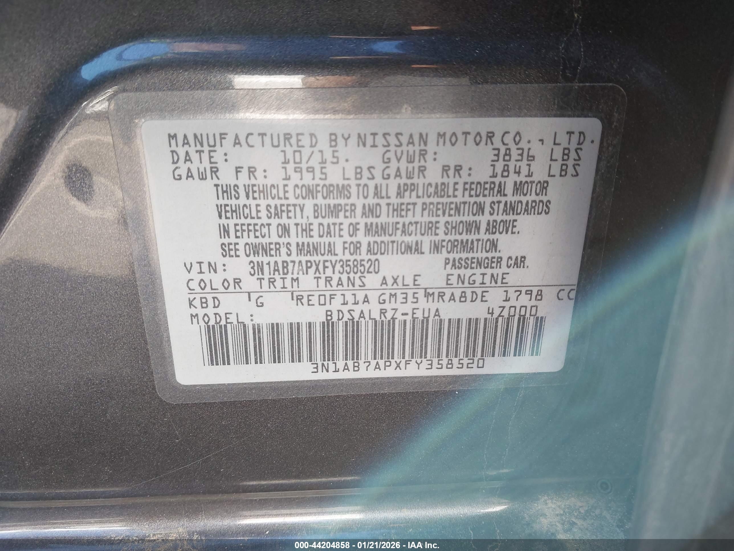 NISSAN SENTRA image 9