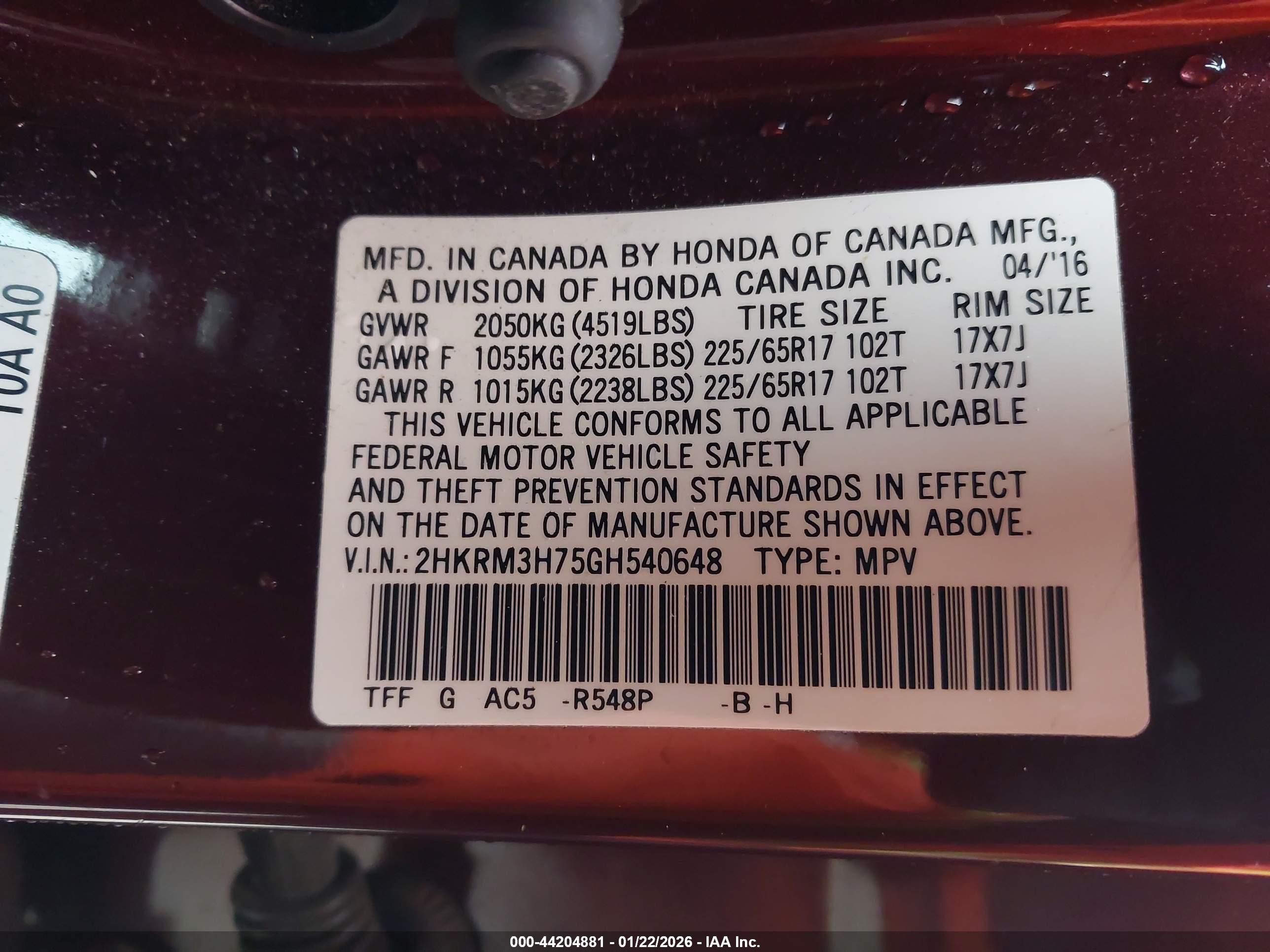 HONDA CR-V image 9