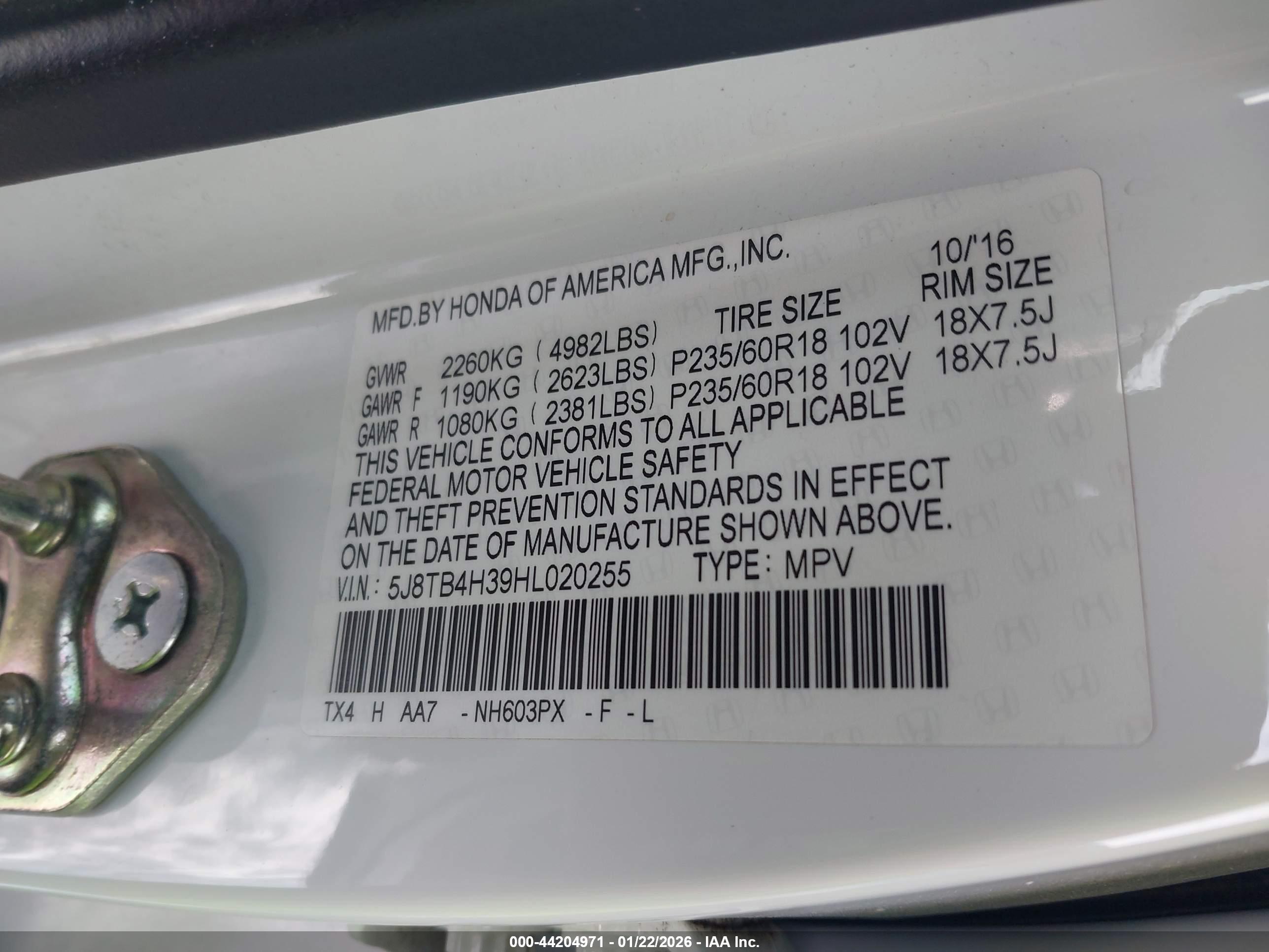 ACURA RDX image 9