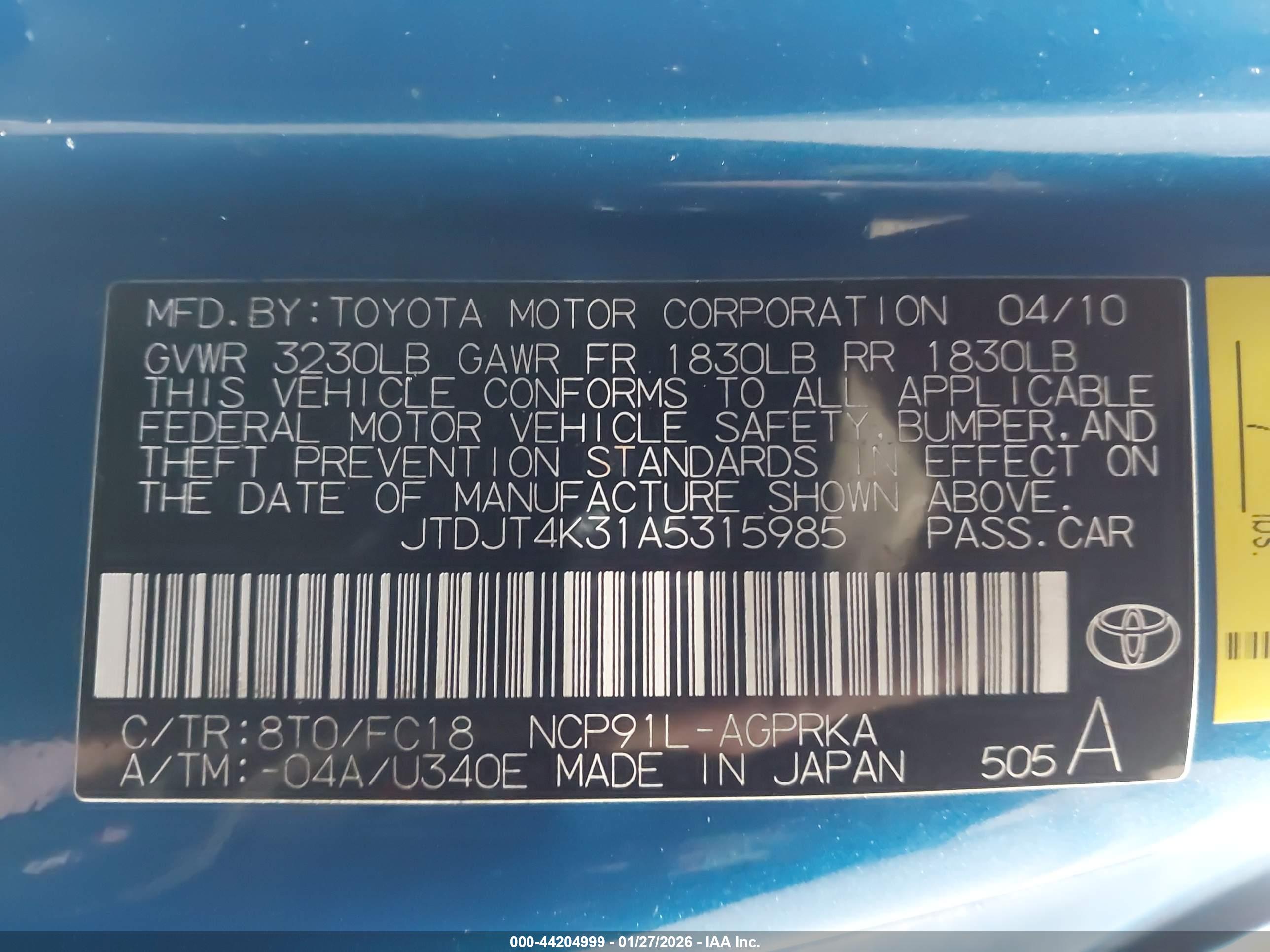 TOYOTA YARIS image 9
