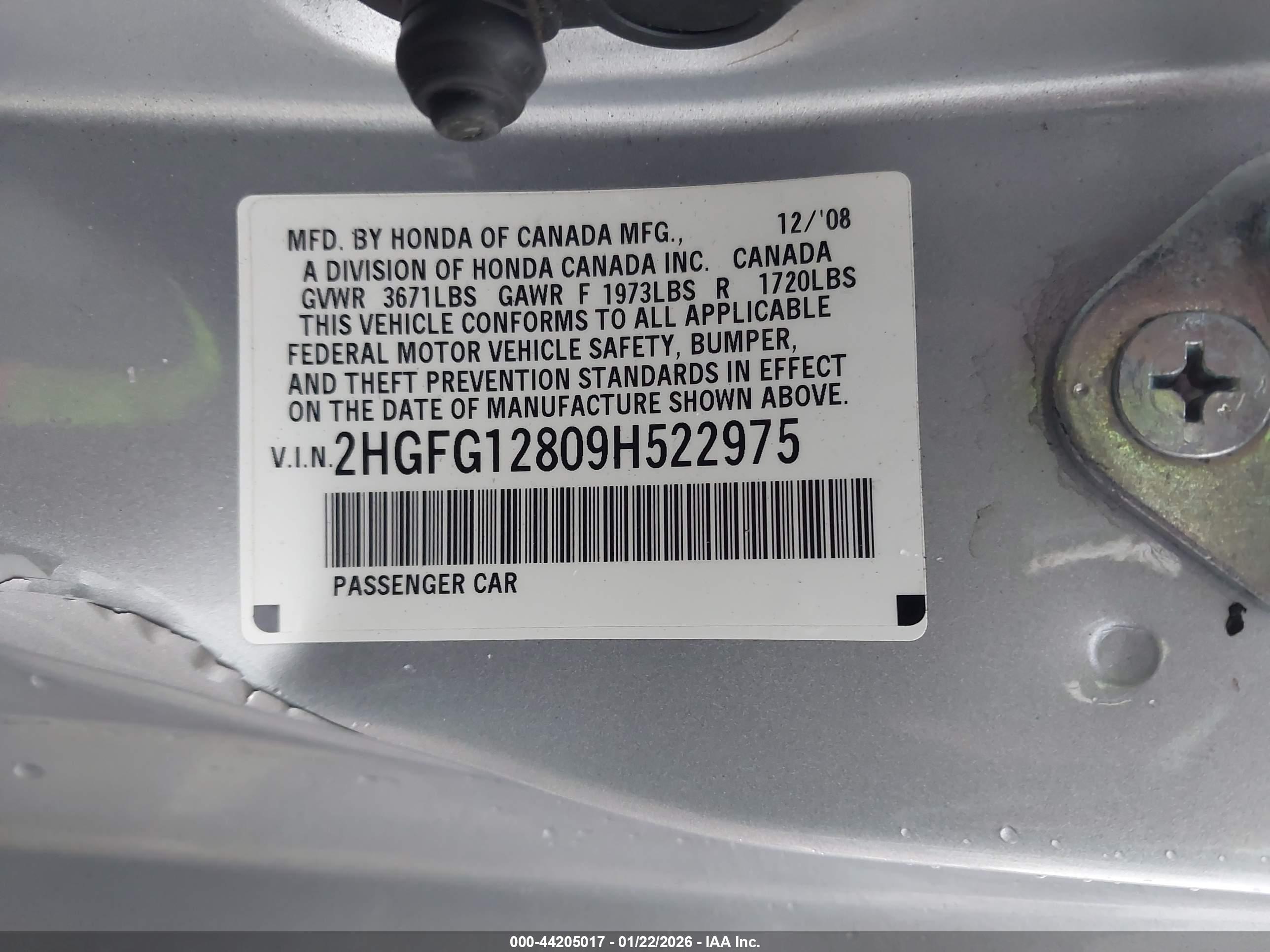 HONDA CIVIC image 9
