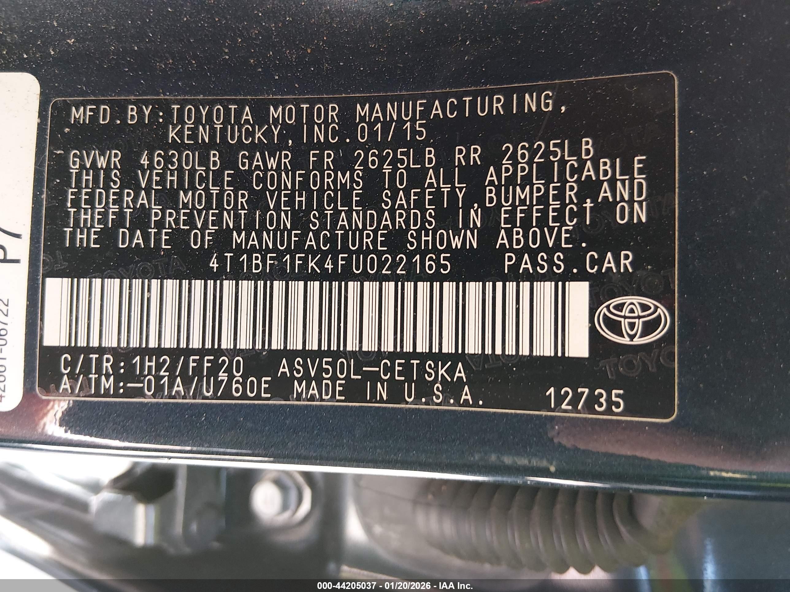TOYOTA CAMRY image 9