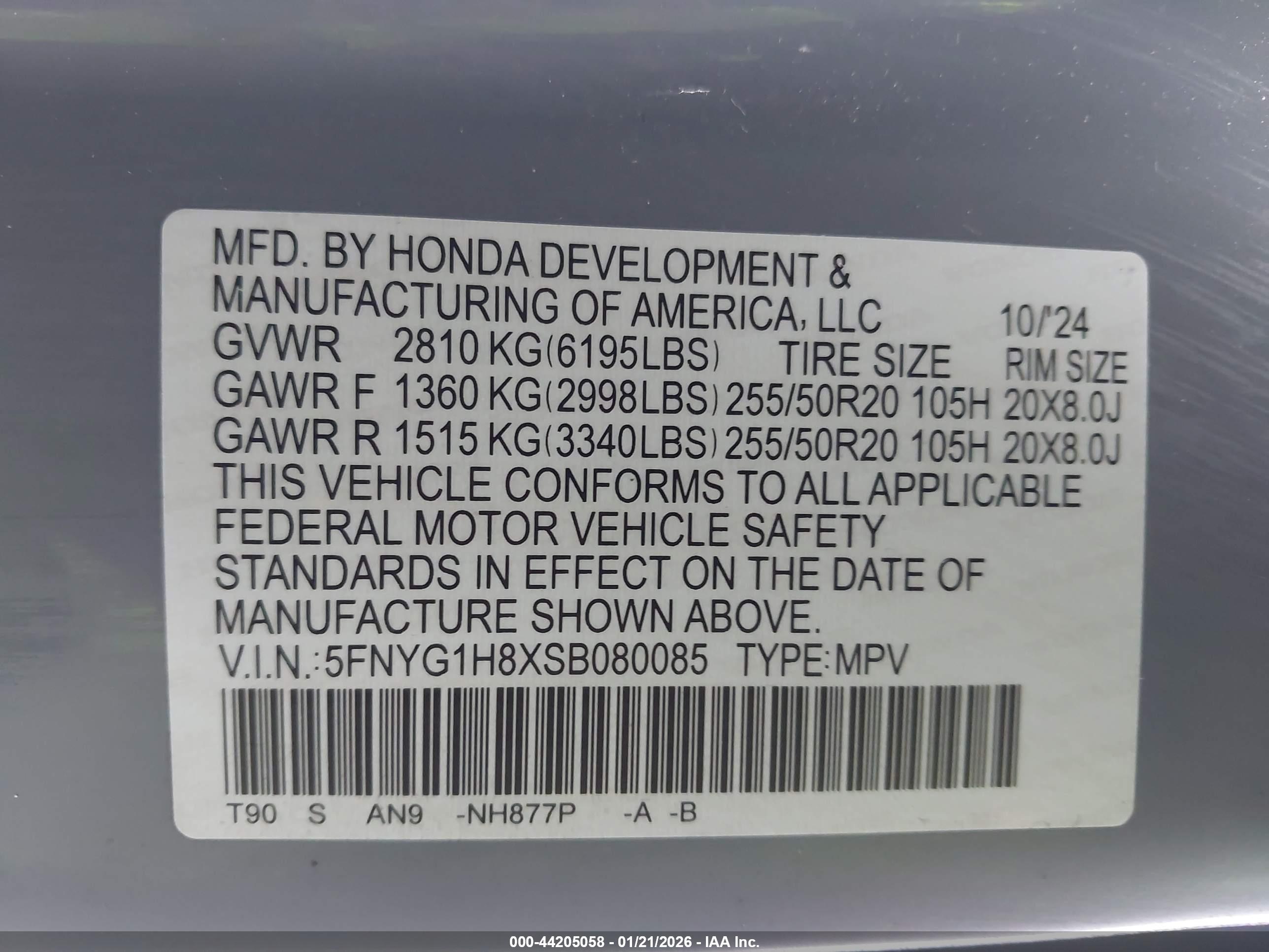 HONDA PILOT image 9