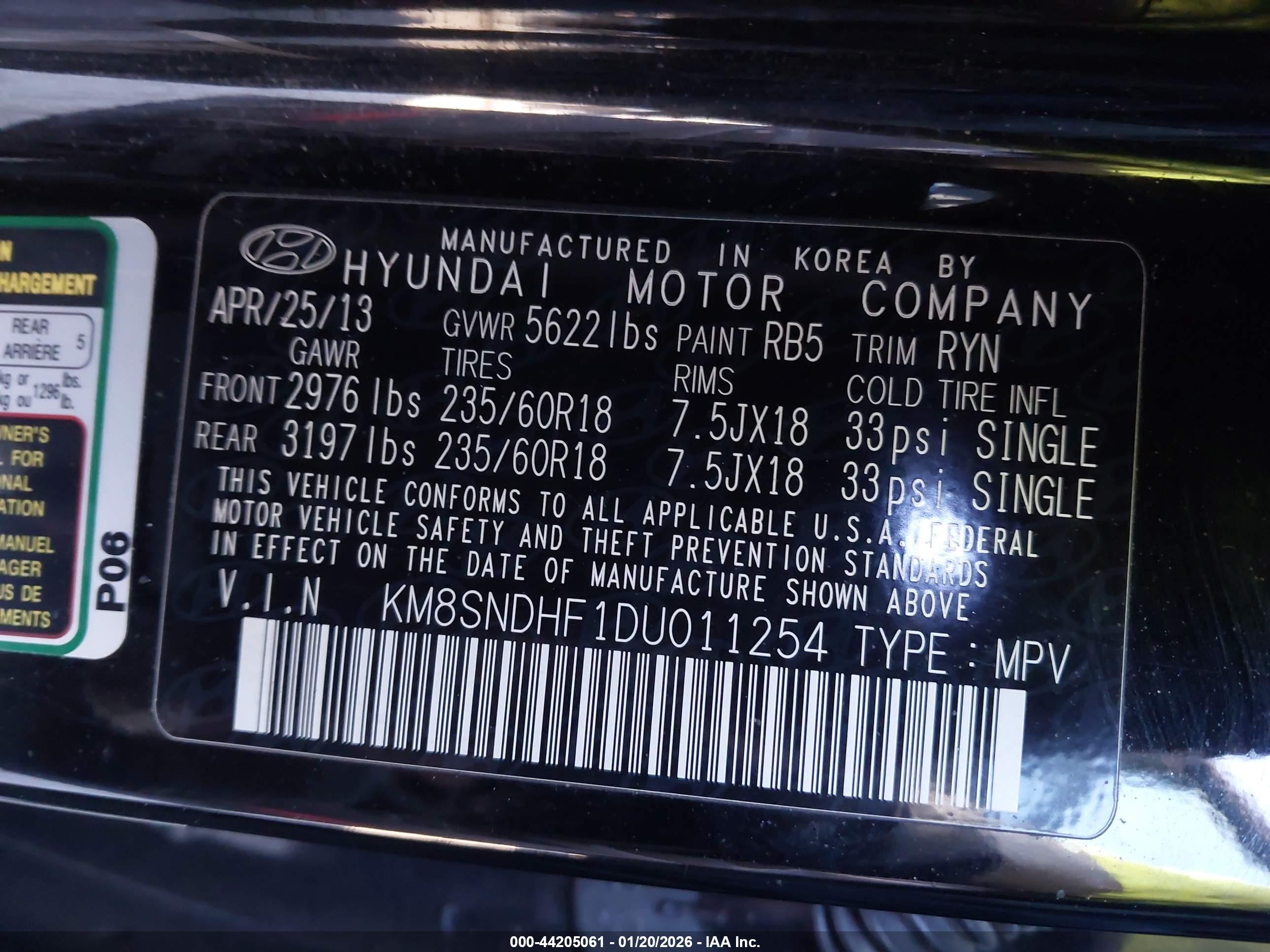 HYUNDAI SANTA image 9