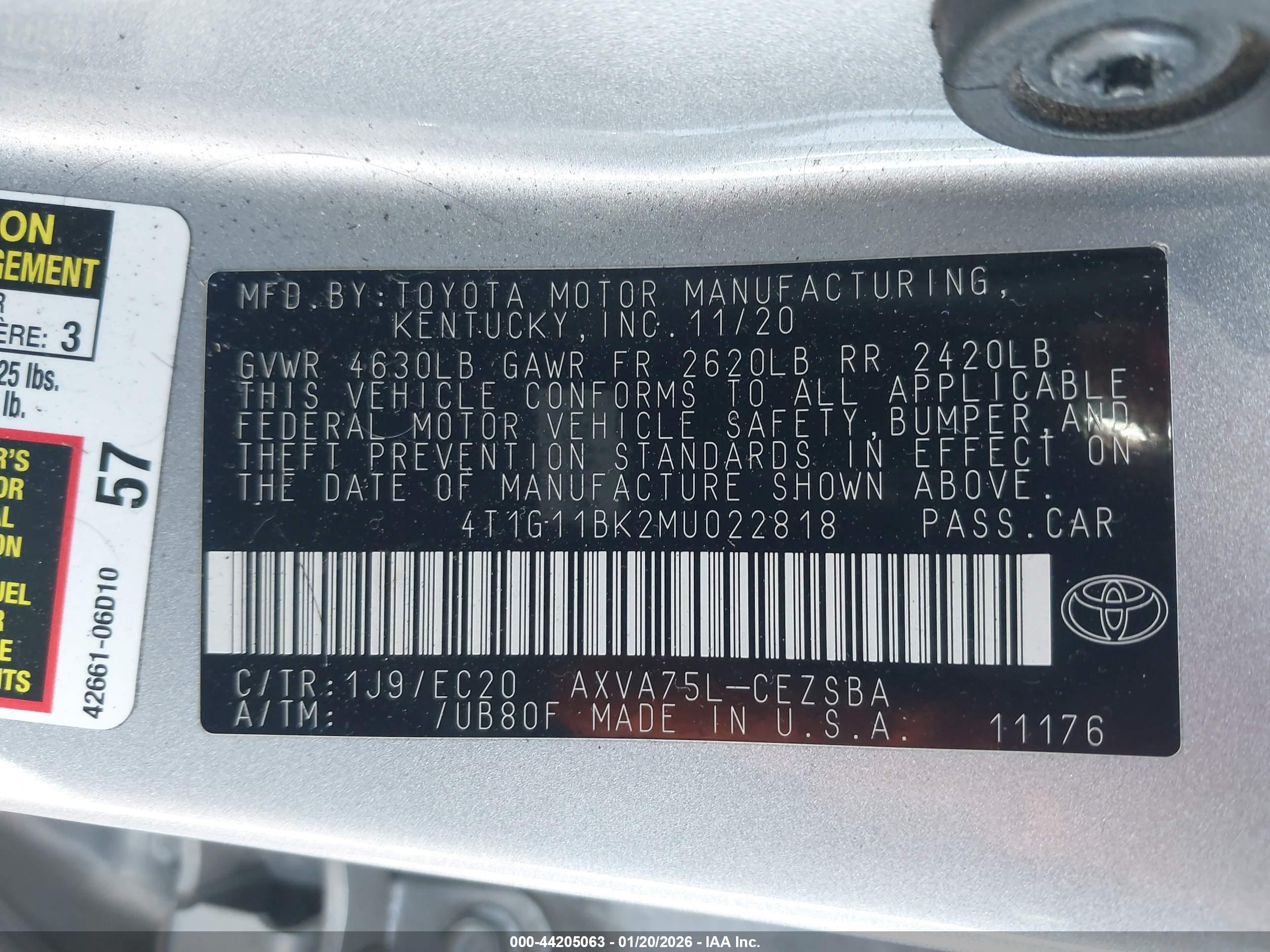 TOYOTA CAMRY image 9