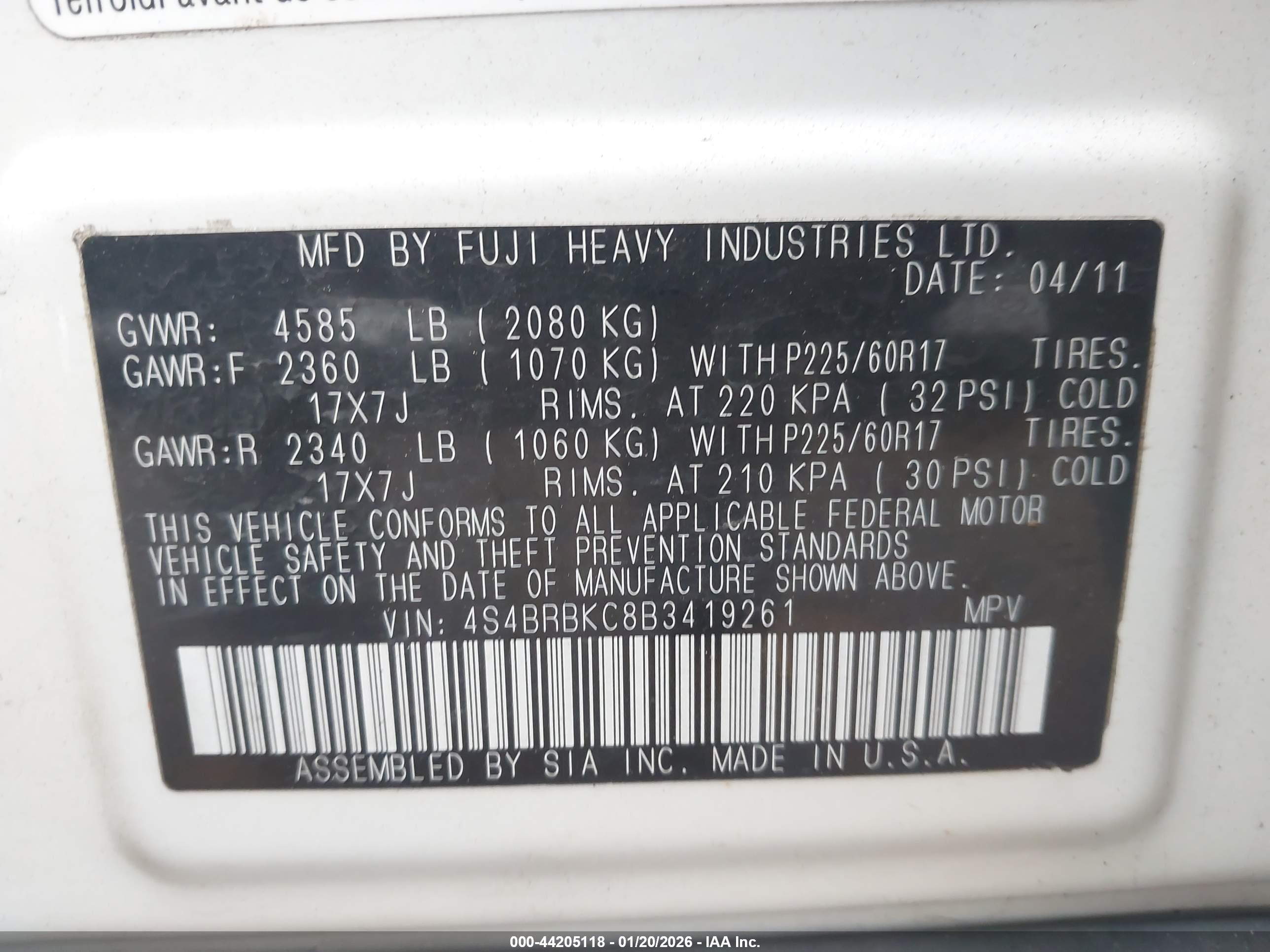 SUBARU OUTBACK image 9