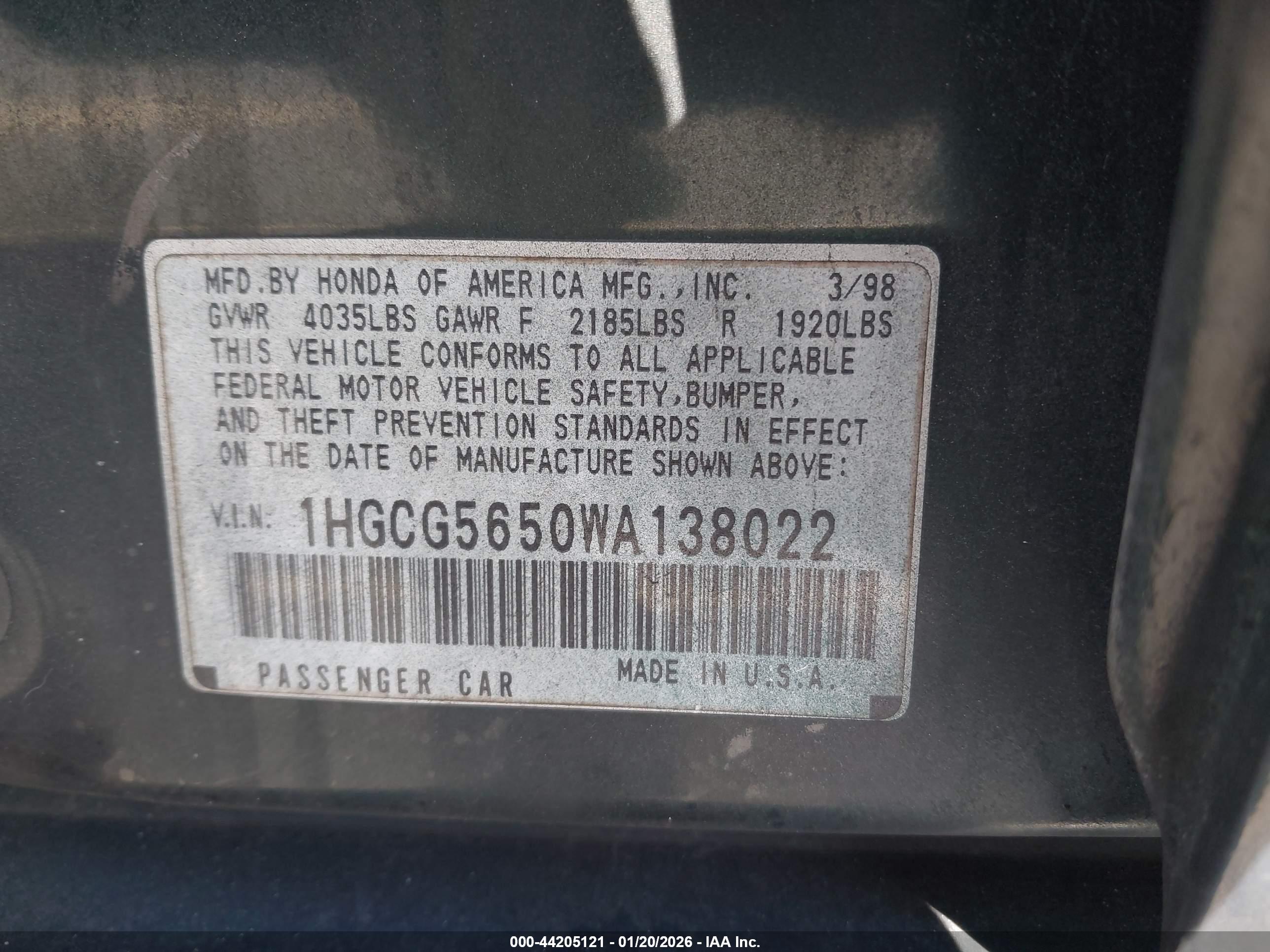 HONDA ACCORD image 9