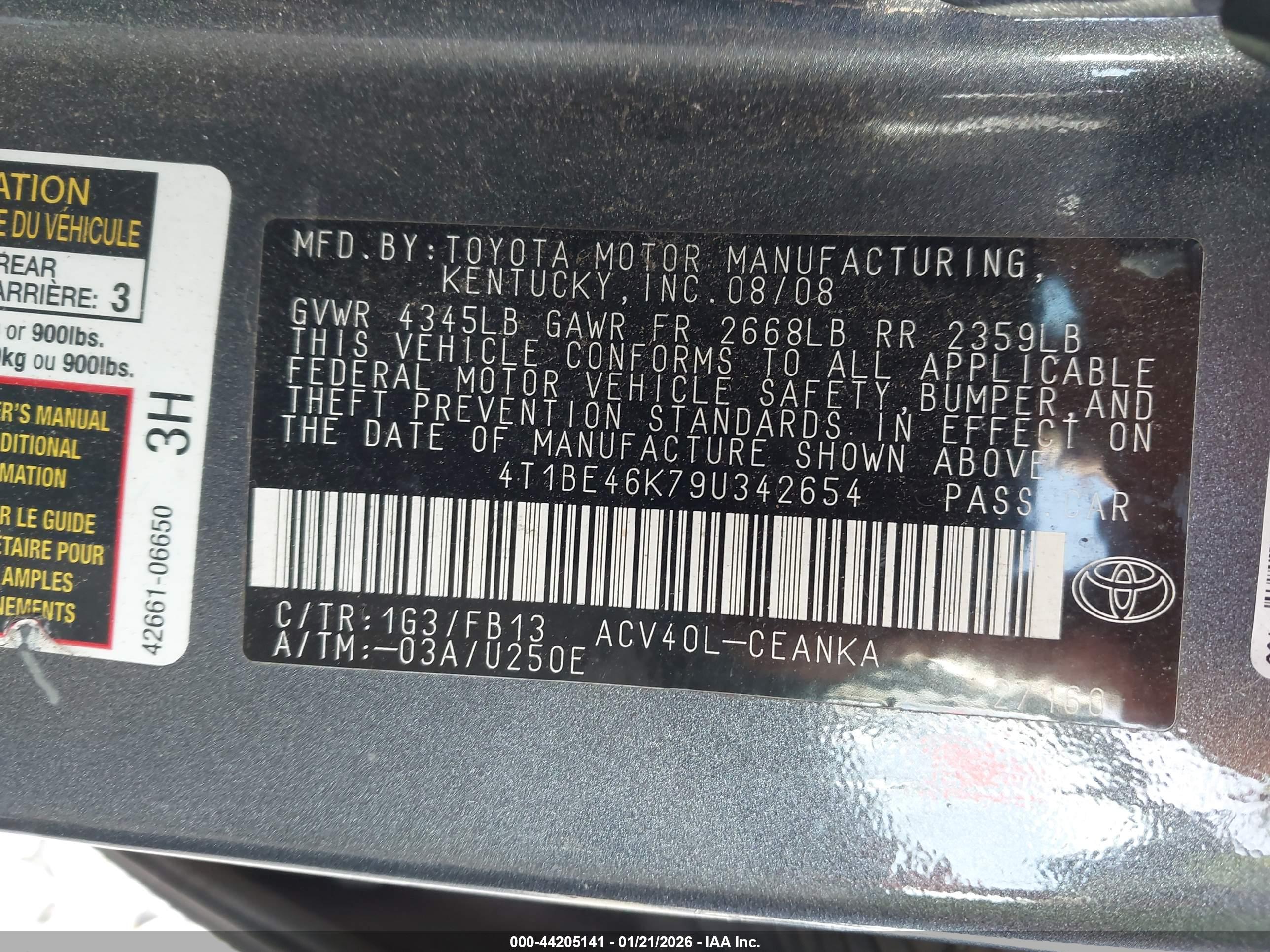 TOYOTA CAMRY image 9