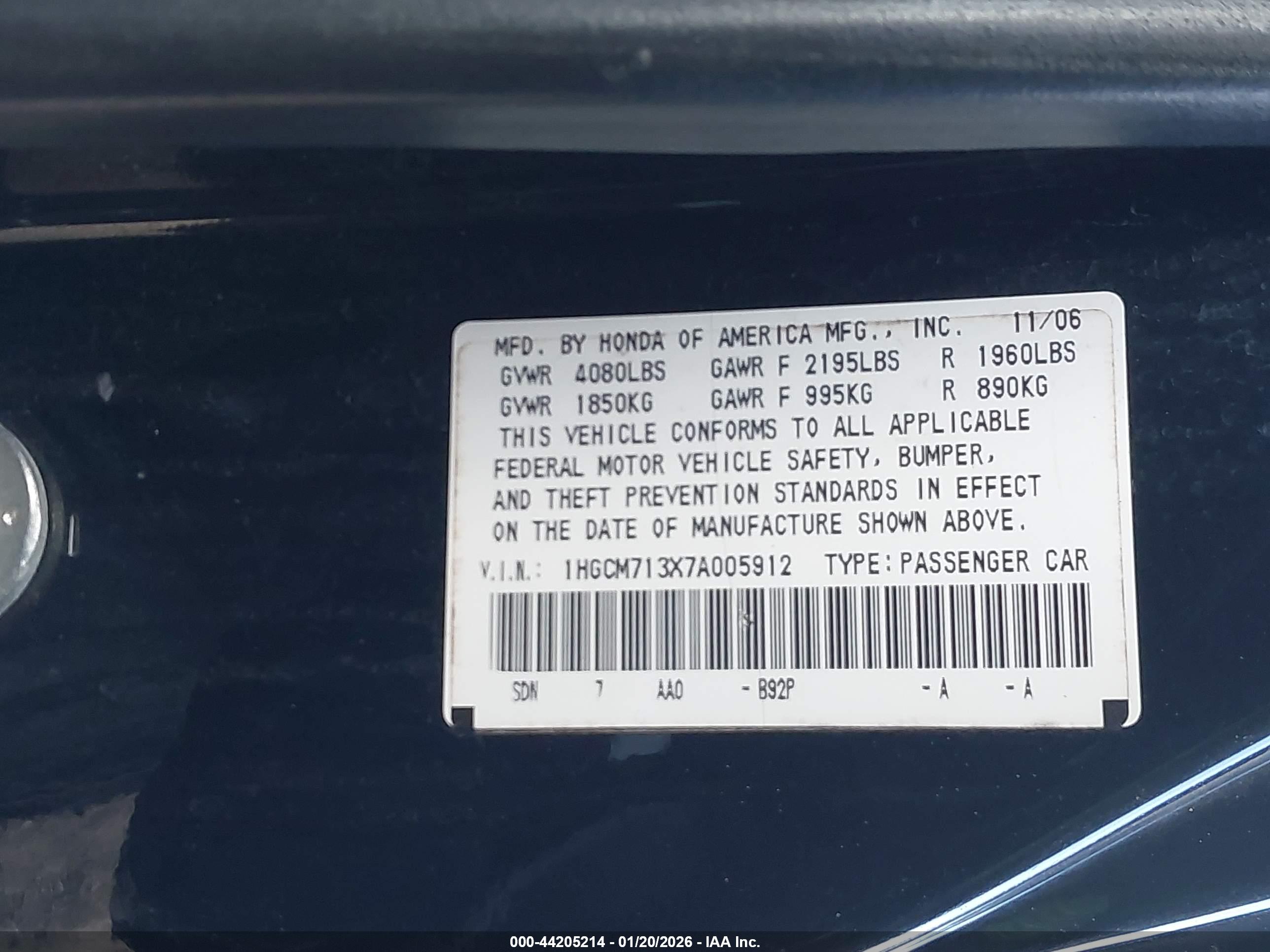 HONDA ACCORD image 9