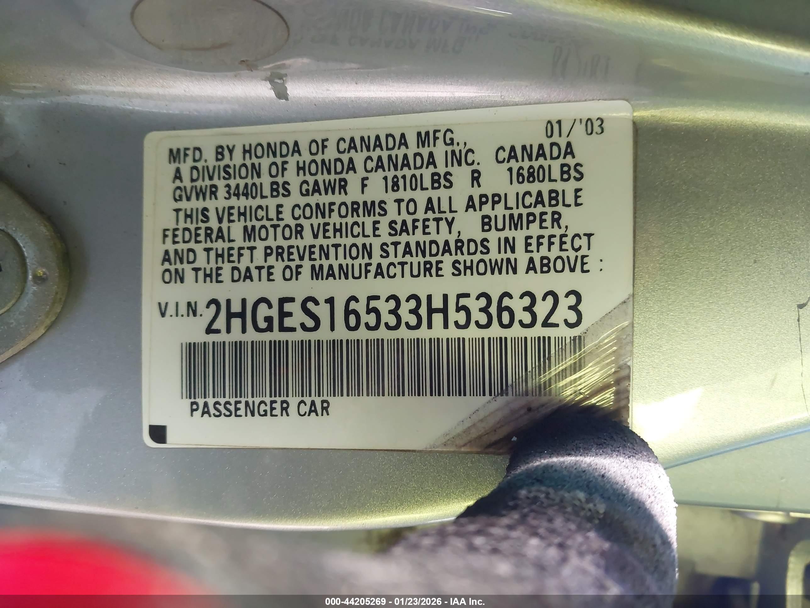 HONDA CIVIC image 9