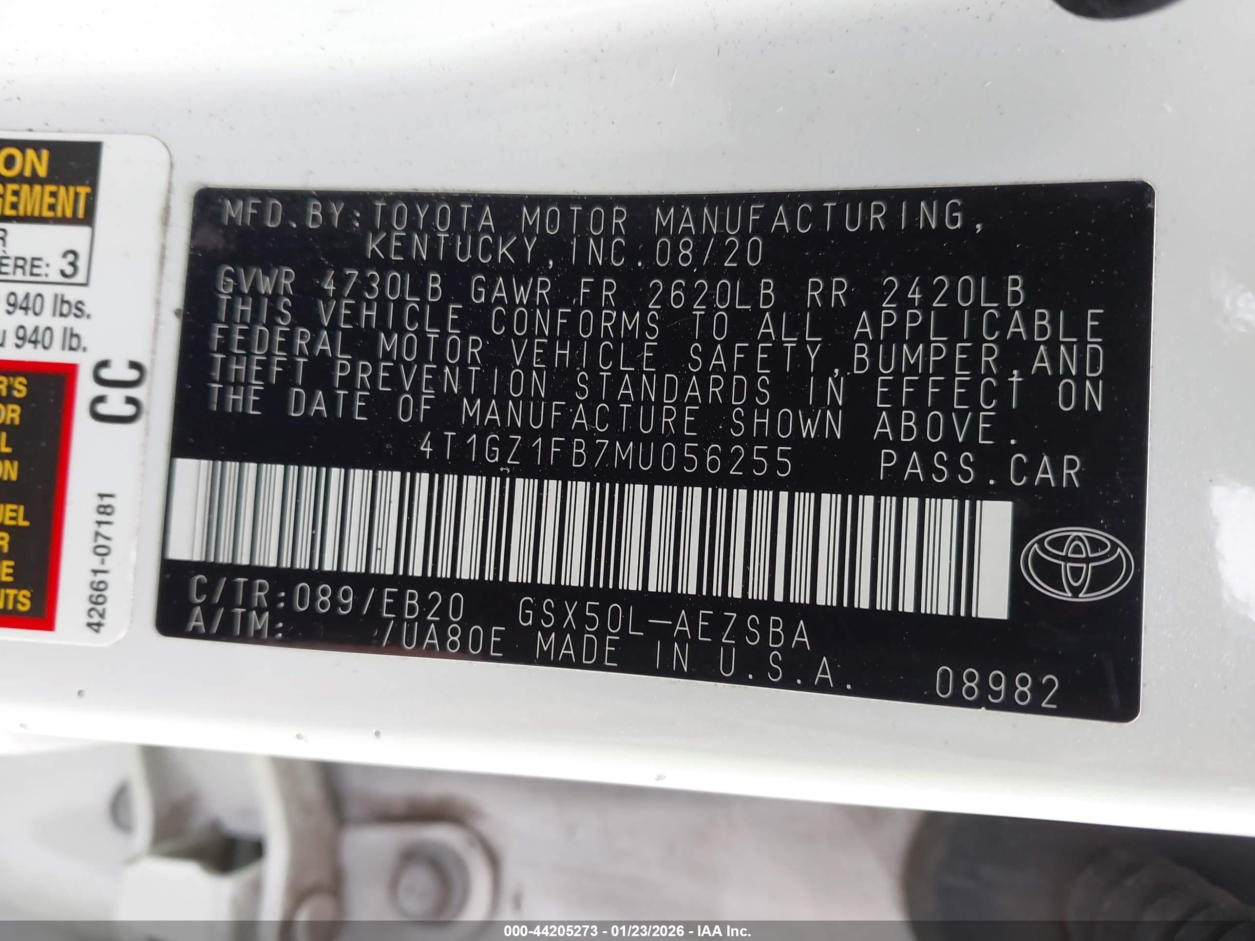 TOYOTA AVALON image 9