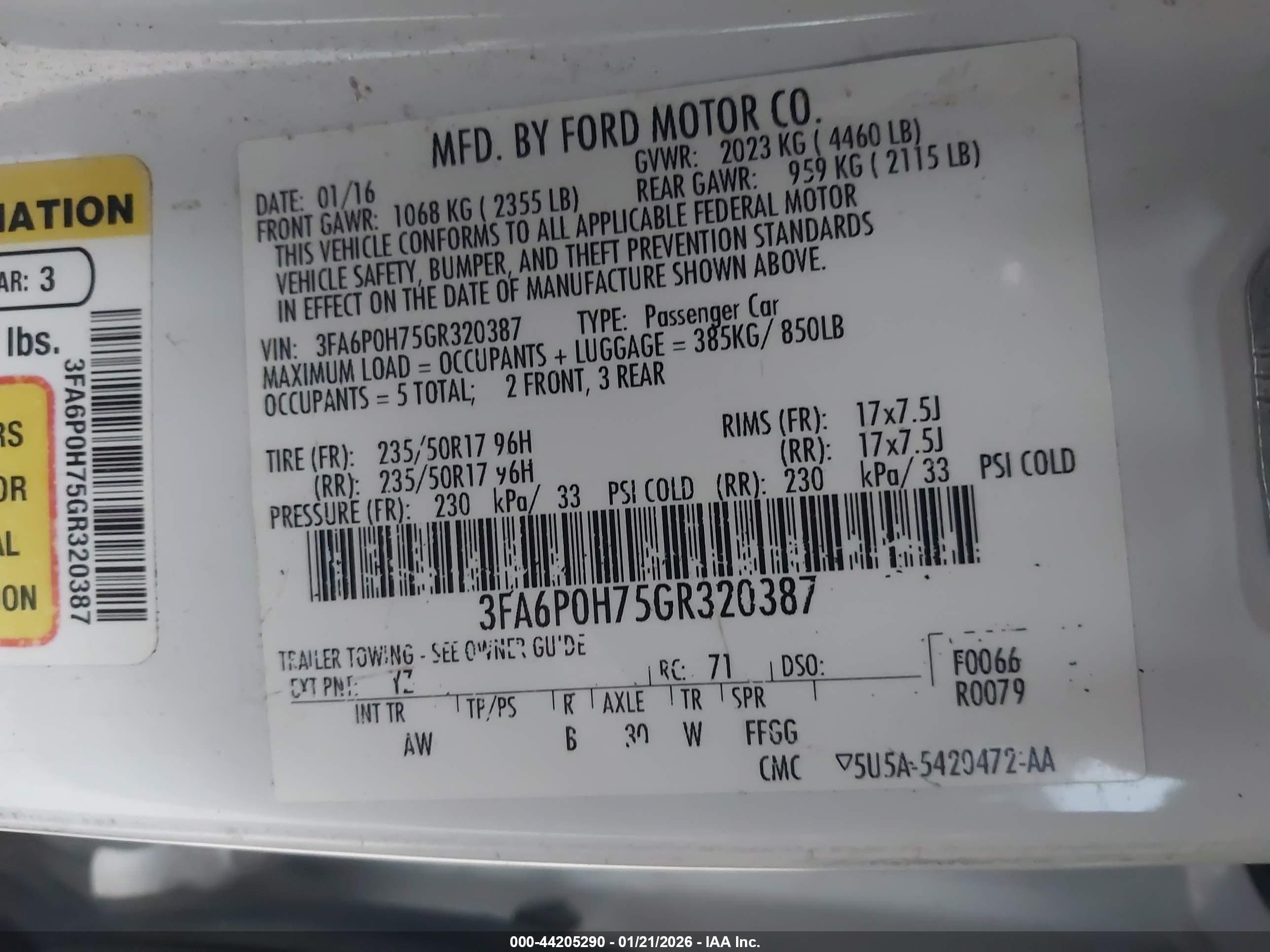 FORD FUSION image 9